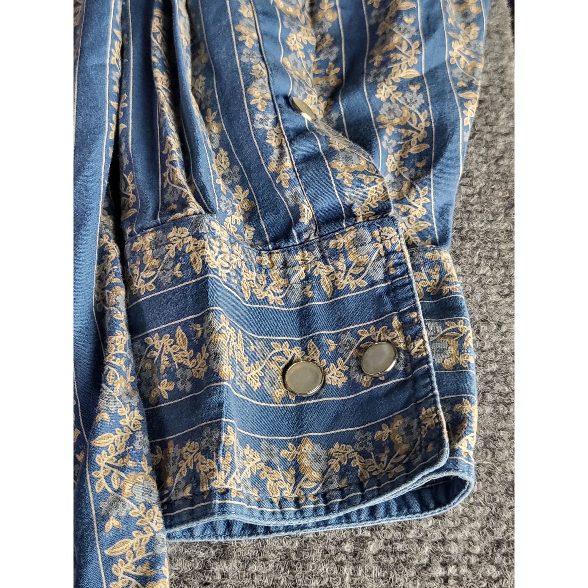 Other King Size Pearl Snap Shirt Men Sz 4XL Blue Floral Plus Size Size US XXL / EU 58 / 5 - 8 Thumbnail