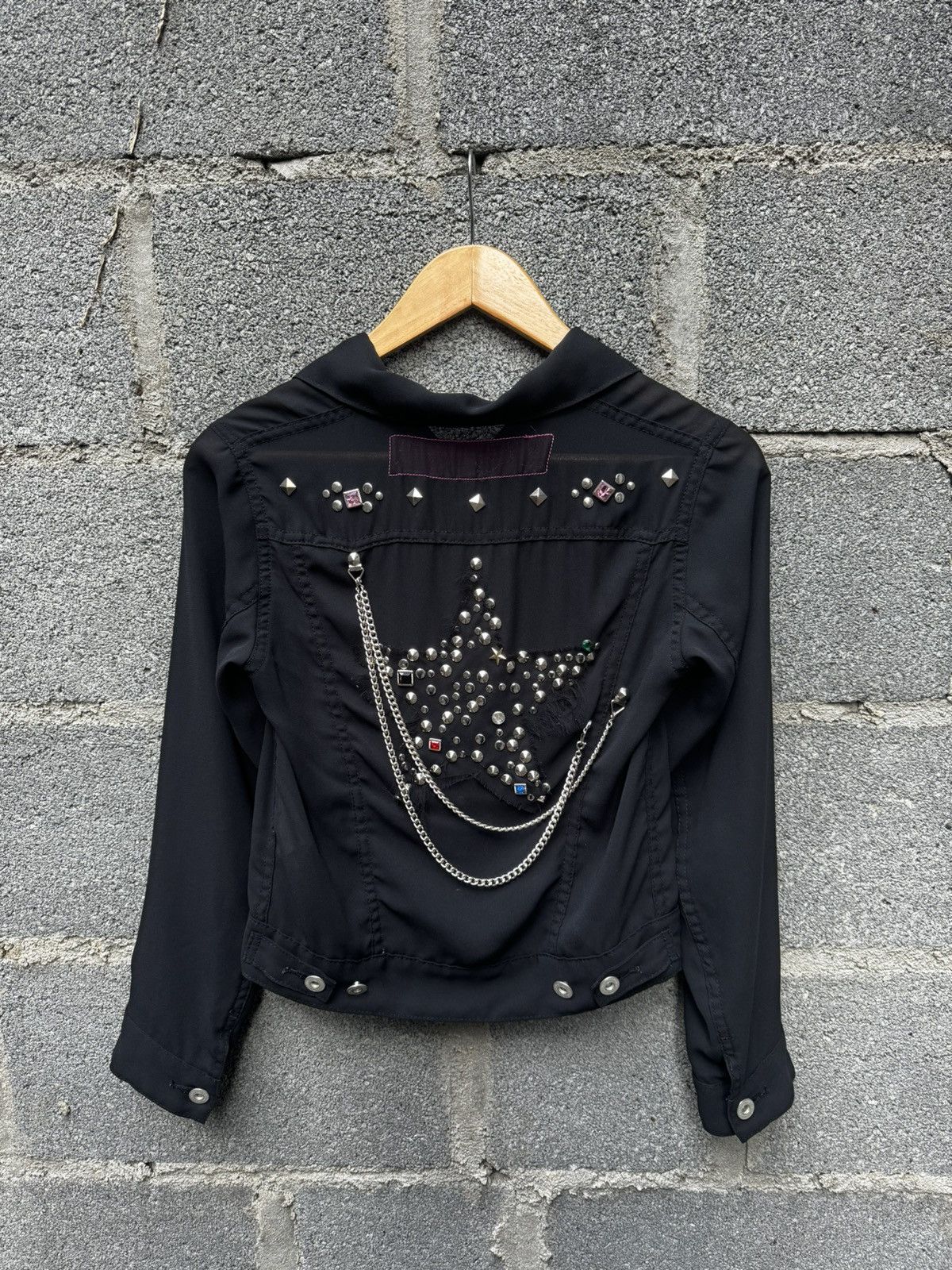 Junya Watanabe AD02 Junya Watanabe Star Studded Sheer Shirt Size US S / EU 44-46 / 1 - 1 Thumbnail