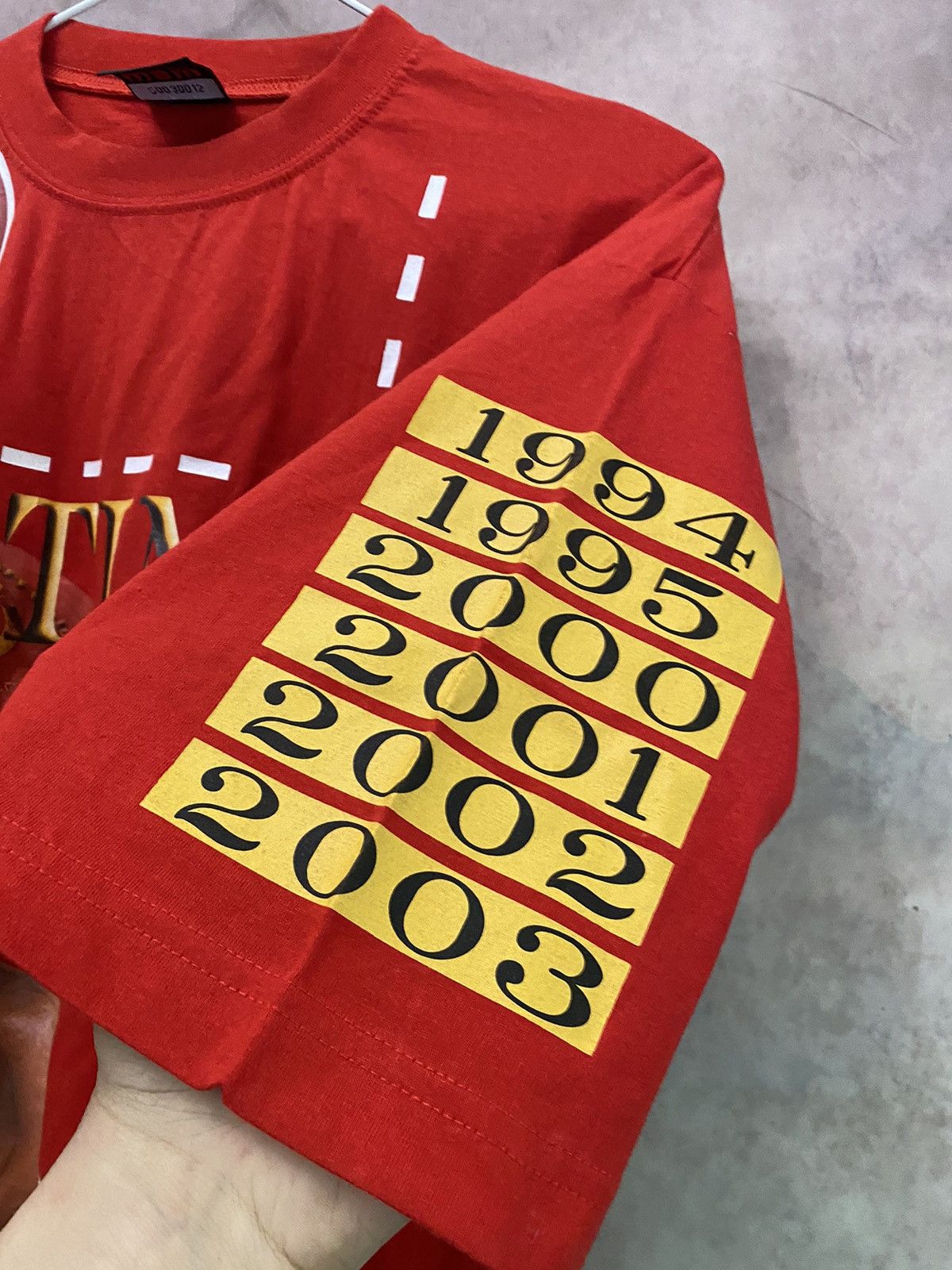 Designer Michael Schumacher T-Shirt Red 1994-2003 F-1 Size US L / EU 52-54 / 3 - 3 Thumbnail
