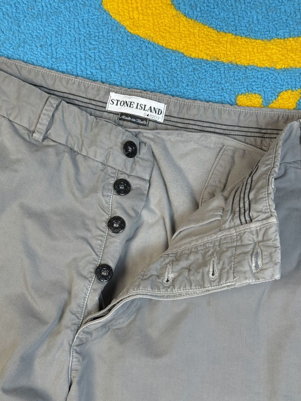 Stone Island × Vintage Vintage Stone Island Gray Chino Trousers Pant Size US 36 / EU 52 - 8 Thumbnail