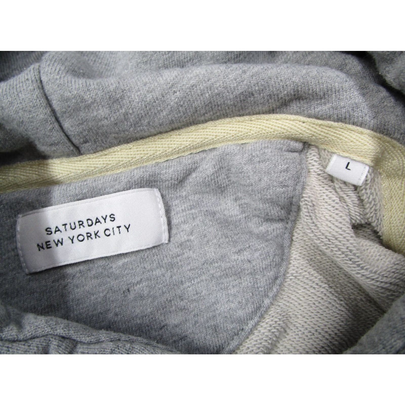 Saturdays NYC VINTAGE Saturdays NYC Hoodie Women Large Gray Crewneck Pullover Fleece Casual All Seasons Size L / US 10 / IT 46 - 3 Thumbnail