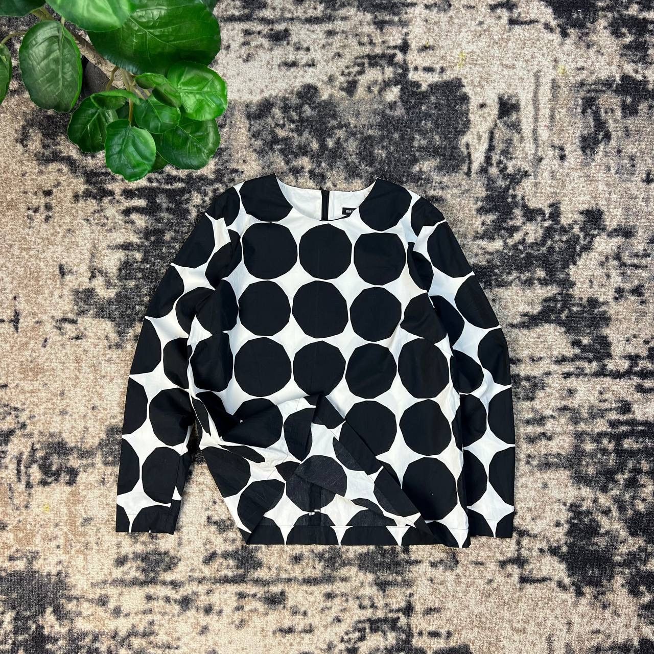 Marimekko Marimekko Luxury Y2K Allover Dotted Blouse Size M / US 6-8 / IT 42-44 - 1 Thumbnail