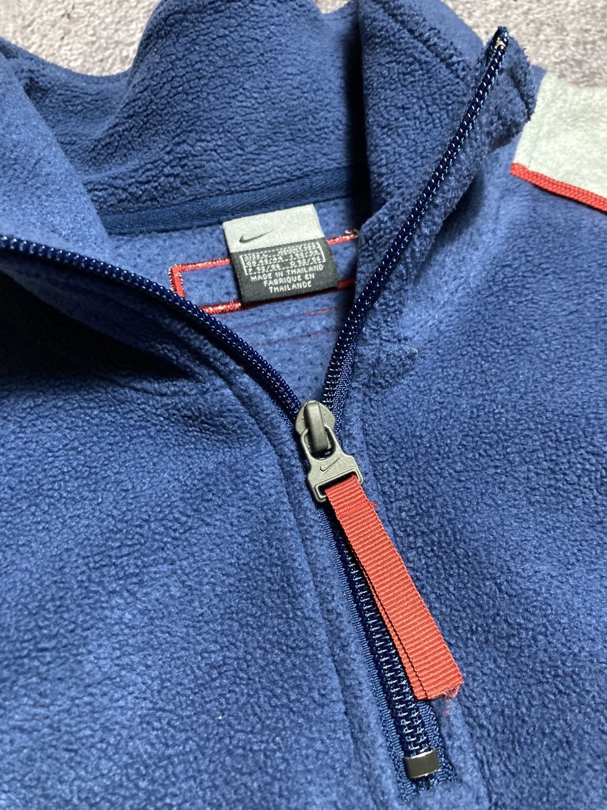 Vintage Vintage Nike Spellout Half Zip Fleece Pullover Mens L Blue Size US L / EU 52-54 / 3 - 6 Thumbnail