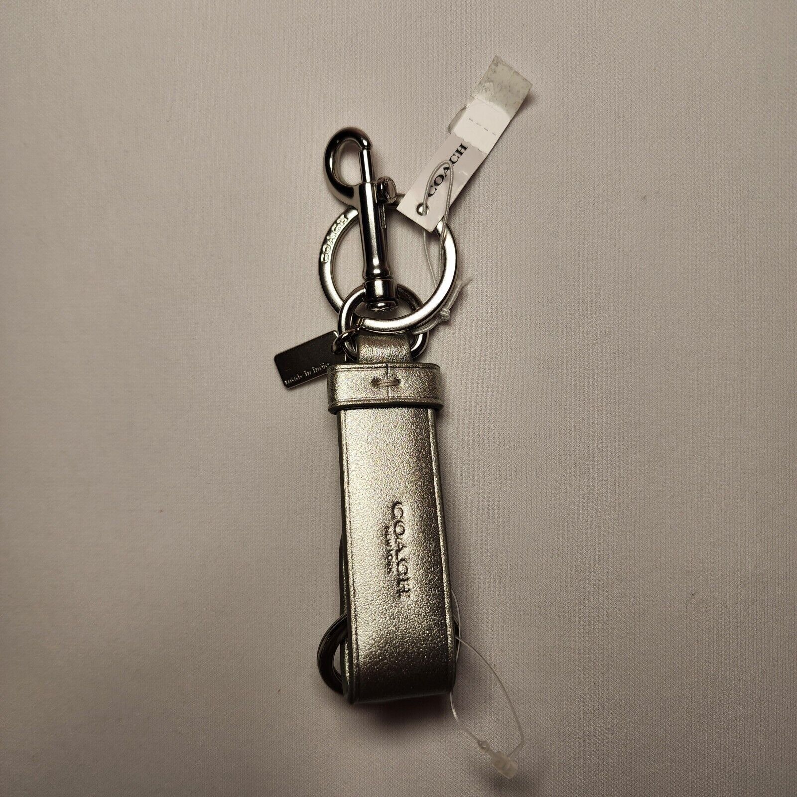 Coach NWT Coach CW562 Trigger Snap Bag Charm Light Silver Size ONE SIZE - 2 Thumbnail