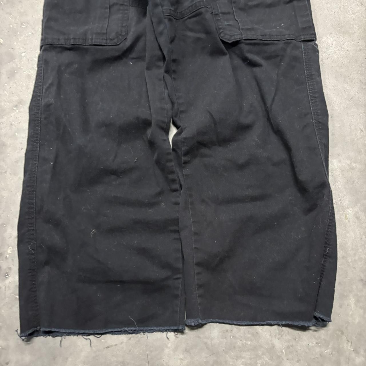 Japanese Brand × Vintage Crazy Vintage Y2K/2000s Black Streetwear Skater Cargo Pants! Size US 30 / EU 46 - 6 Thumbnail