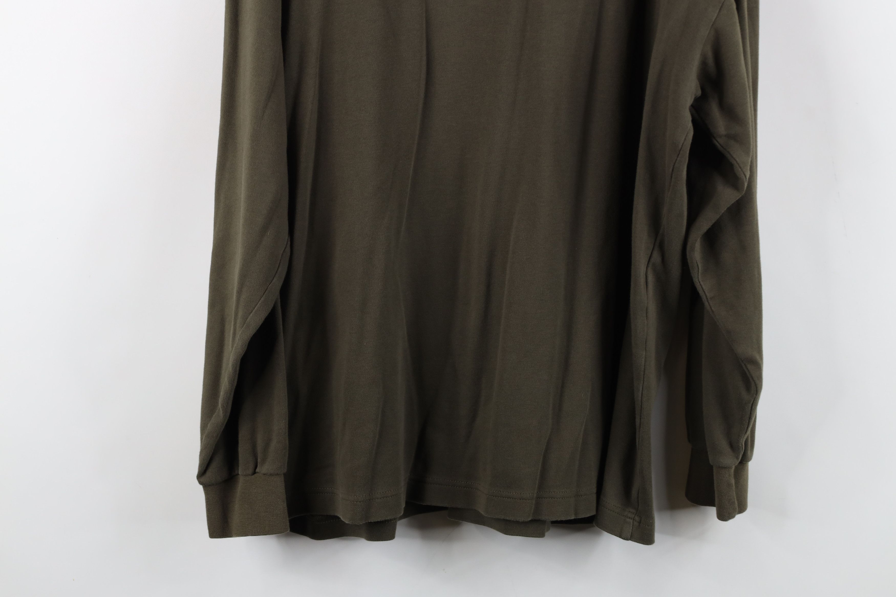 Woolrich Woolen Mills Vintage 90s Woolrich Mock Neck Long Sleeve T-Shirt Green USA Size US L / EU 52-54 / 3 - 13 Thumbnail