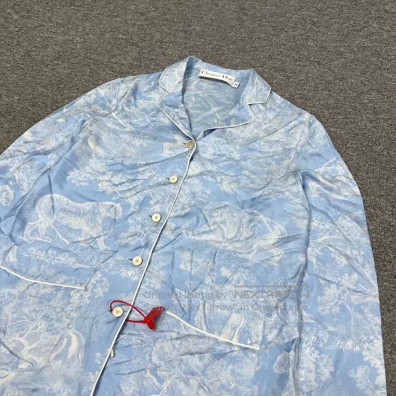 Dior Dior Show style zoo mulberry silk shirt Size XS / US 0-2 / IT 36-38 - 4 Thumbnail