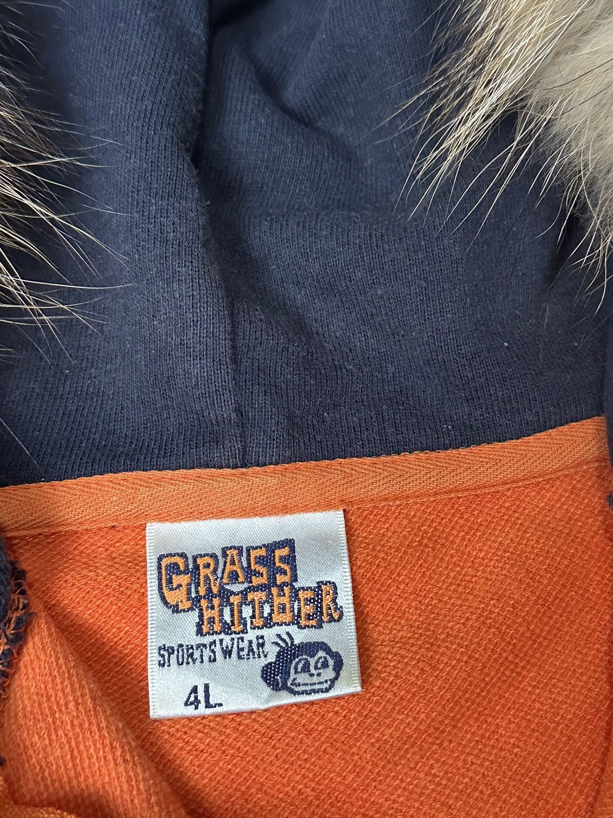 Japanese Brand Fur hoodie grass hitter qoutes Size US XL / EU 56 / 4 - 7 Thumbnail