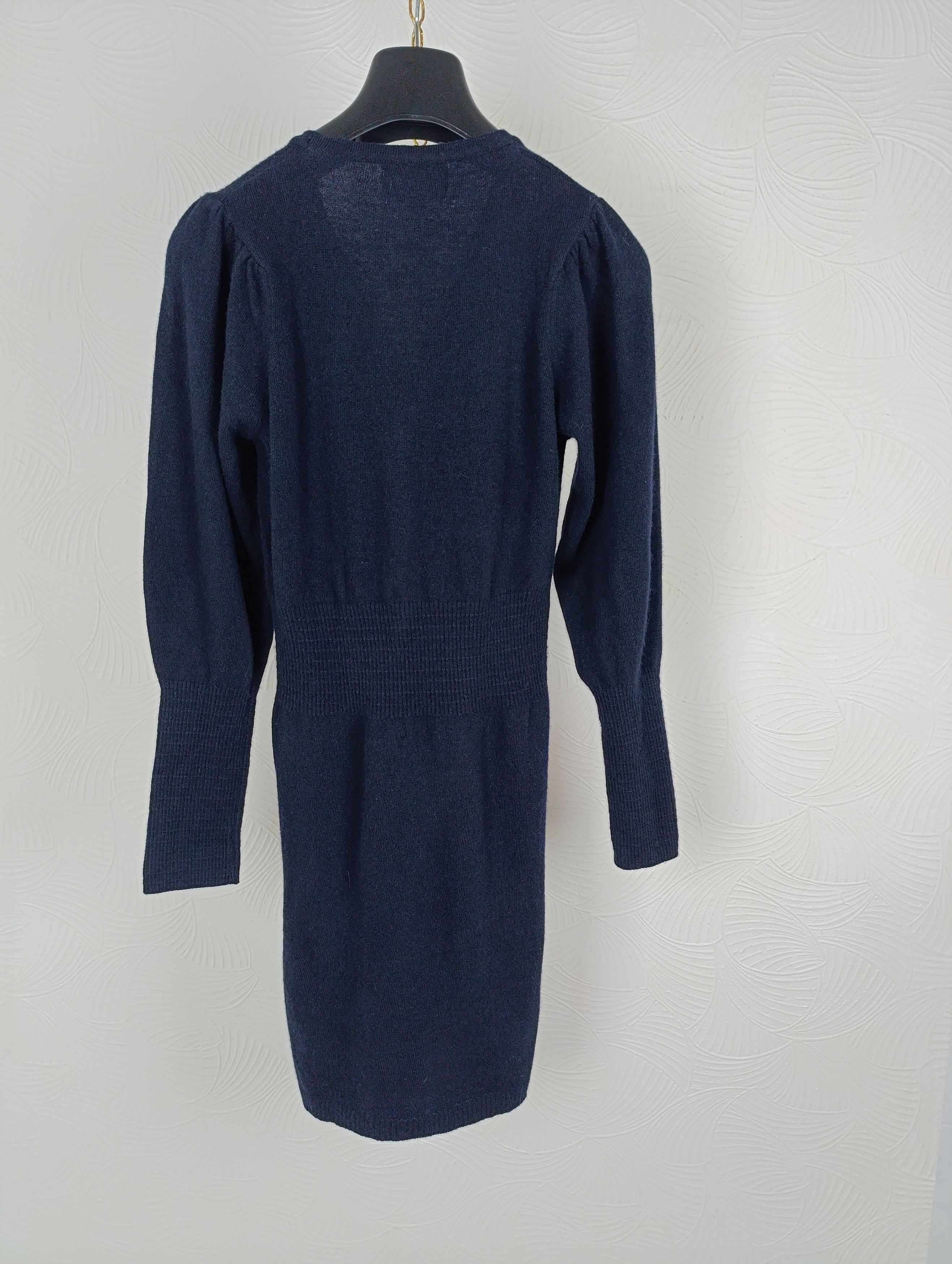 Rouje ROUJE MID-LENGTH WOOL DRESS BLUE Size XS / US 0-2 / IT 36-38 - 10 Thumbnail
