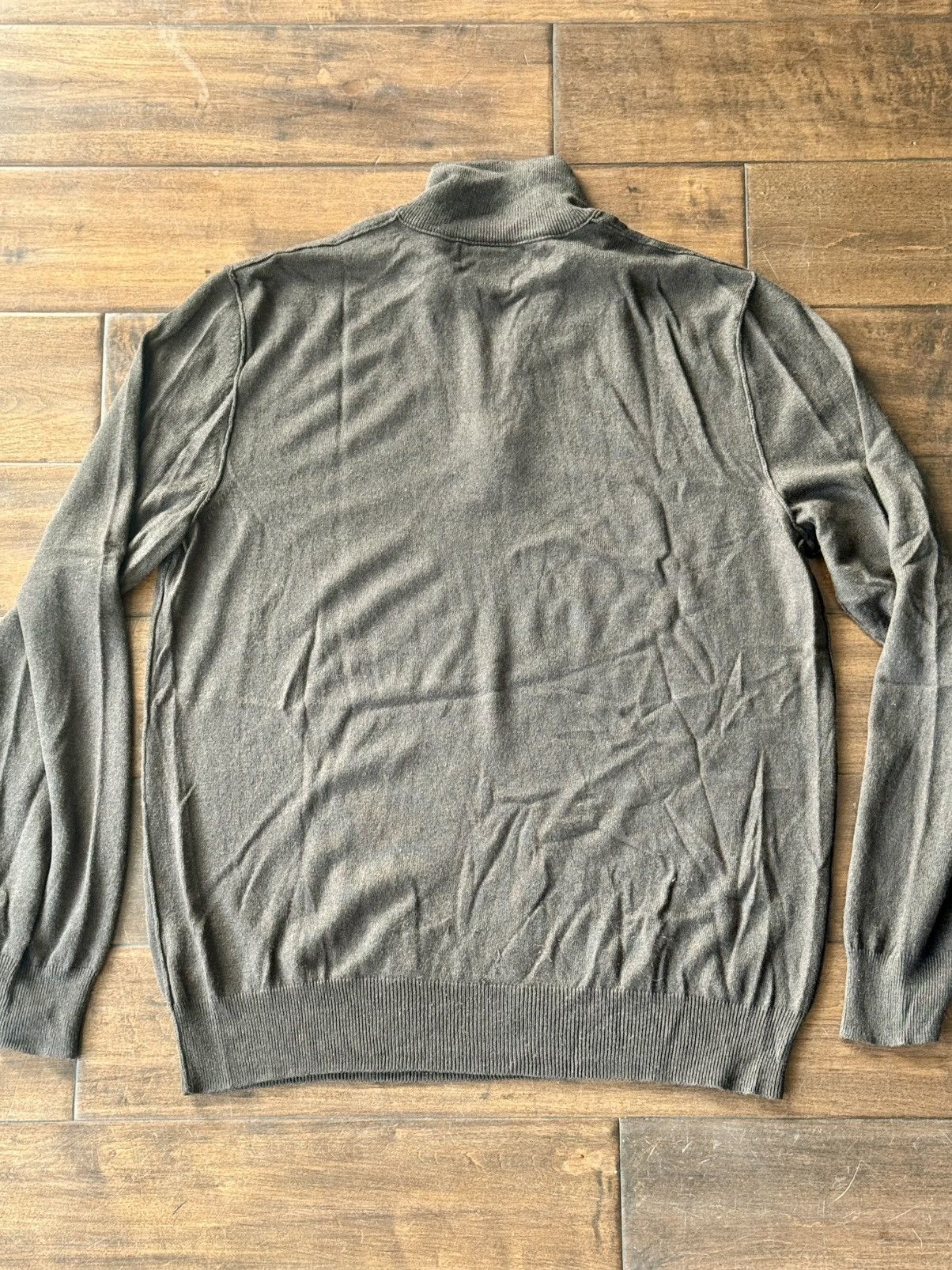 Banana Republic Banana Republic Silk Cashmere 1/4 Zip Sweater Size L – Brown Size US L / EU 52-54 / 3 - 8 Thumbnail