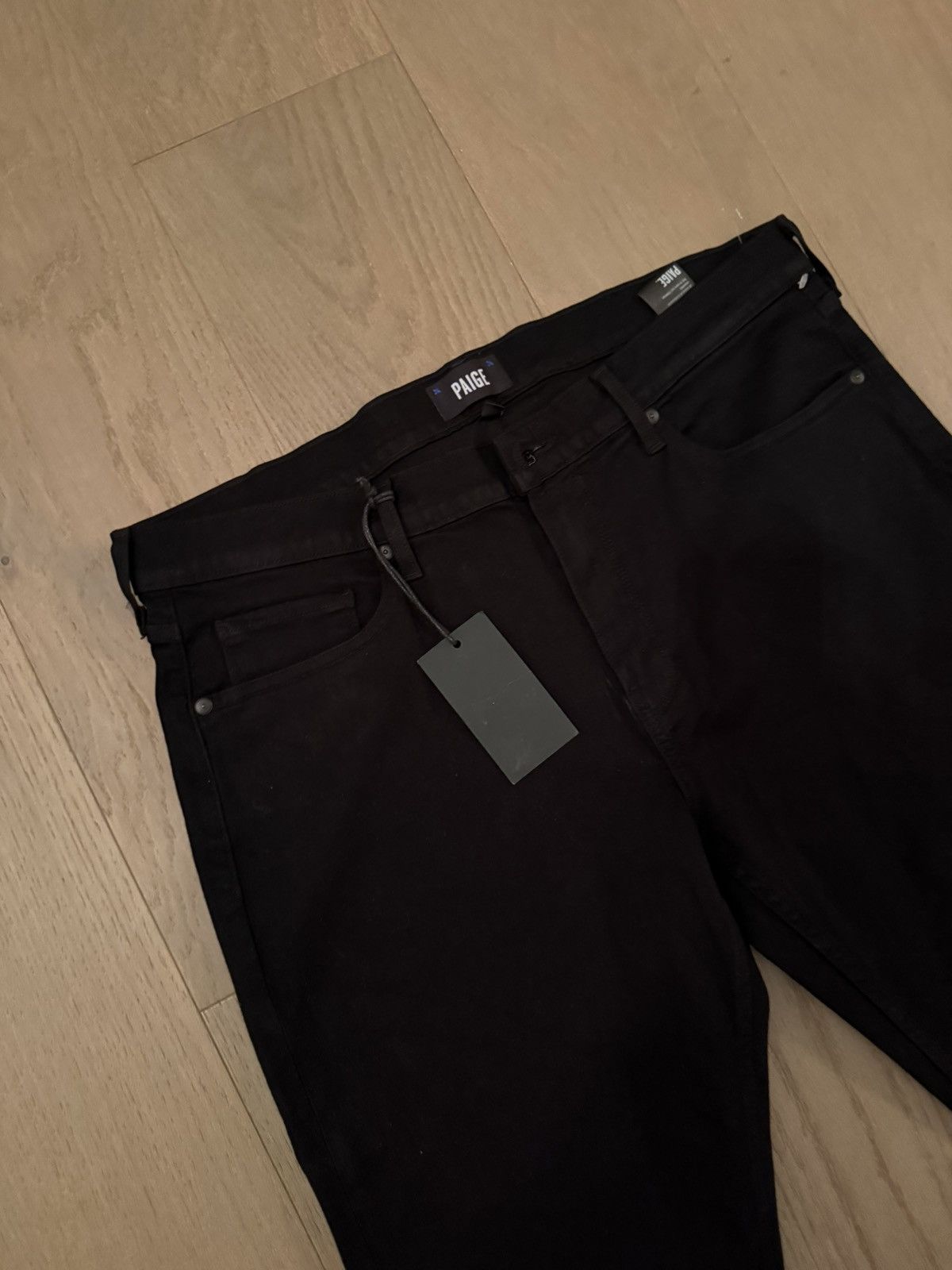 Paige PAIGE Black Slim Skinny Jeans – Transcend Denim – New Size US 36 / EU 52 - 2 Thumbnail
