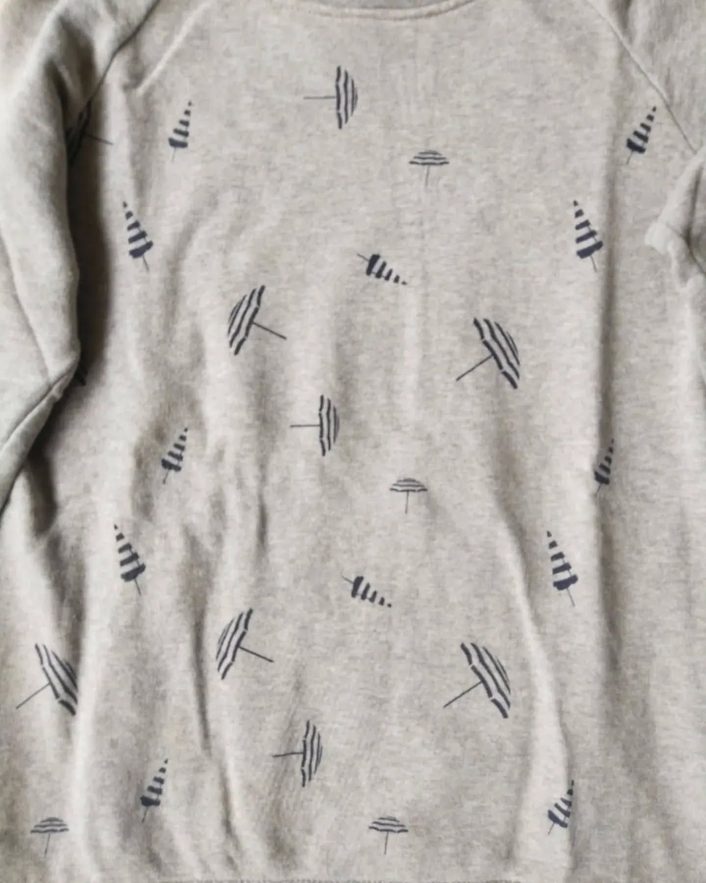 Japanese Brand × Monsieur Lacenaire Iena x Monsieur Lacenaire Umbrella Pattern Grey Crewneck Size S / US 4 / IT 40 - 3 Thumbnail