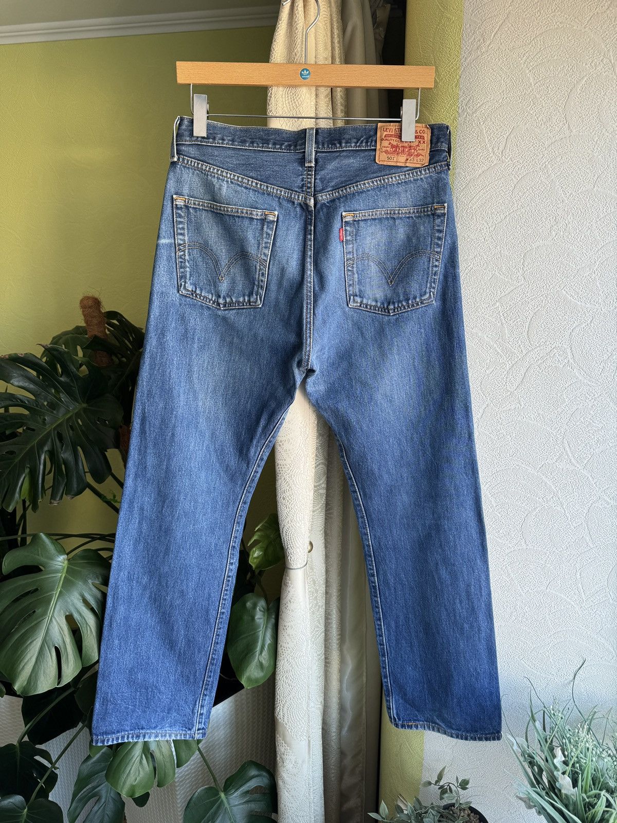 Levi's Levi’s 501 Vintage Jeans Blue Washed 33x32 Size US 33 - 3 Thumbnail