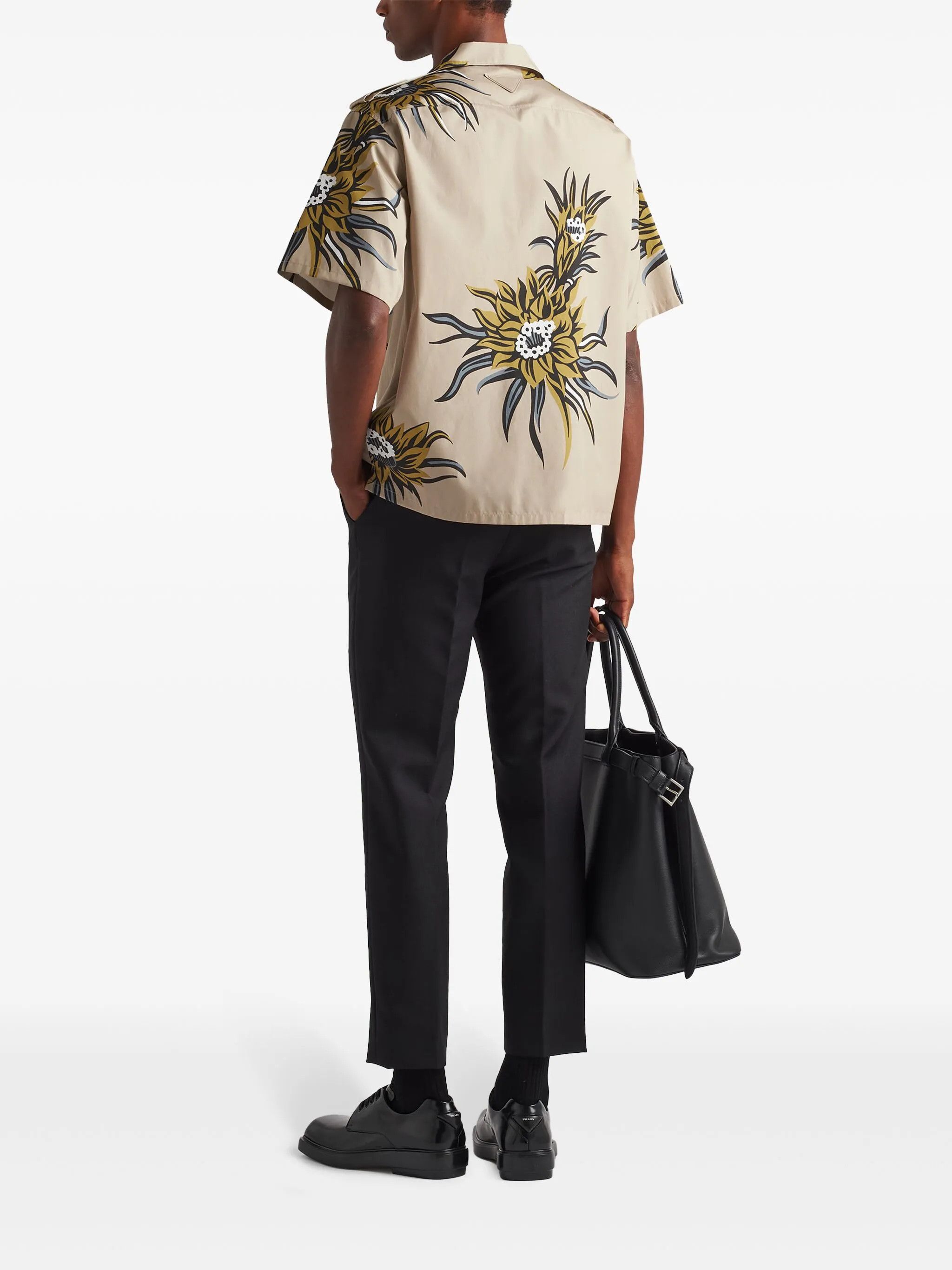 Prada o1bcso1str1025 Popeline Lilium Shirt in Multicolor Size US S / EU 44-46 / 1 - 3 Thumbnail