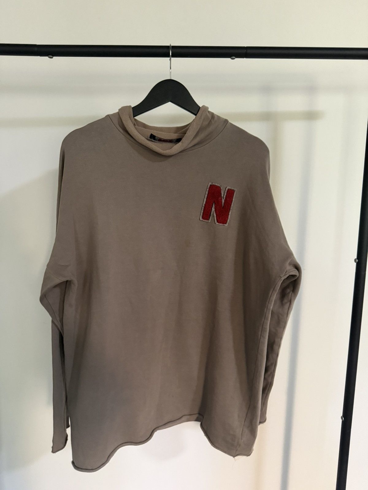 Raf Simons 1/1 2005 10th Anniversary College Chenille Patch Turtleneck Size US L / EU 52-54 / 3 - 7 Thumbnail