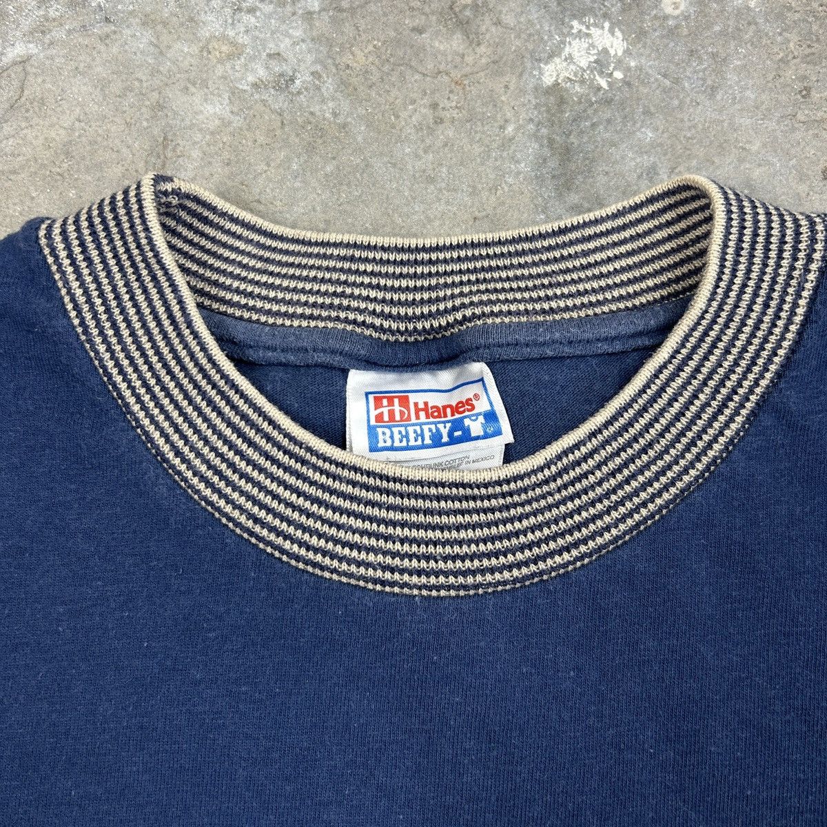 Hanes × Vintage 1990s Hanes Ringer Collar Size US M / EU 48-50 / 2 - 4 Thumbnail