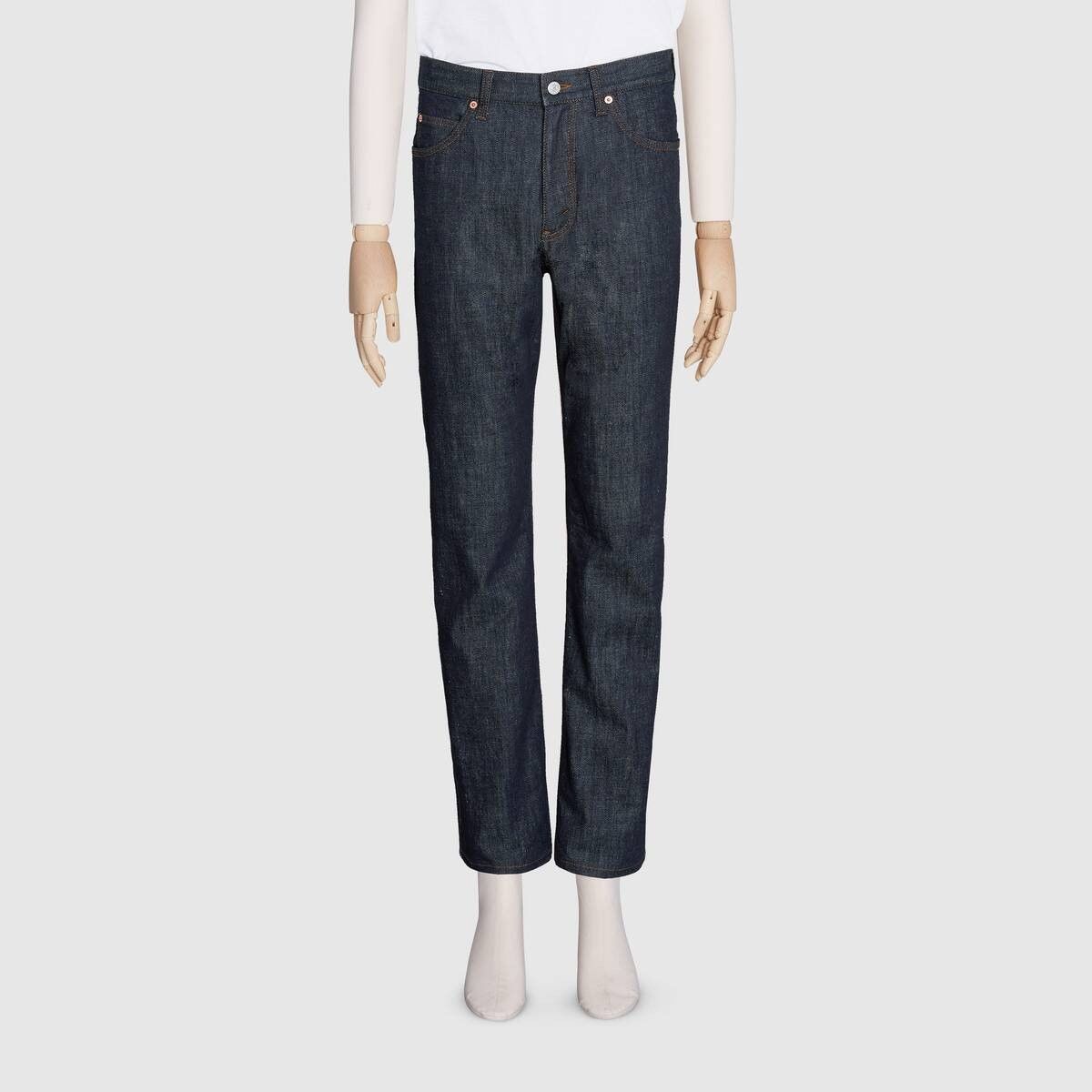 Gucci o1mt1gz0725 Regular Fit Washed Jeans in Dark Blue Size US 28 / EU 44 - 3 Thumbnail