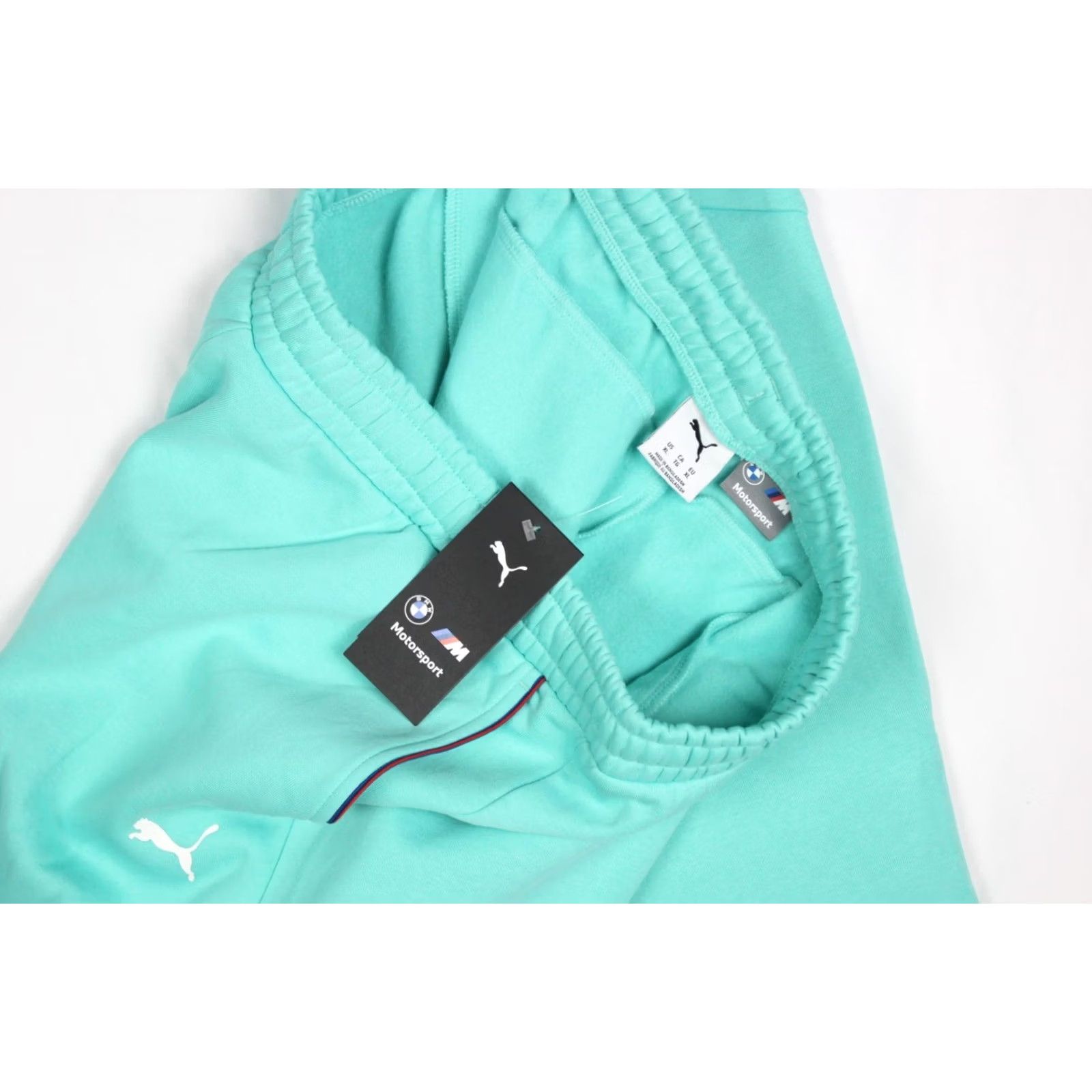 Puma Puma BMW Ess+ Fleece Shorts XL Aquatic 7" Inseam Men’s Shorts Logo Sports Casual Size US 36 / EU 52 - 4 Thumbnail