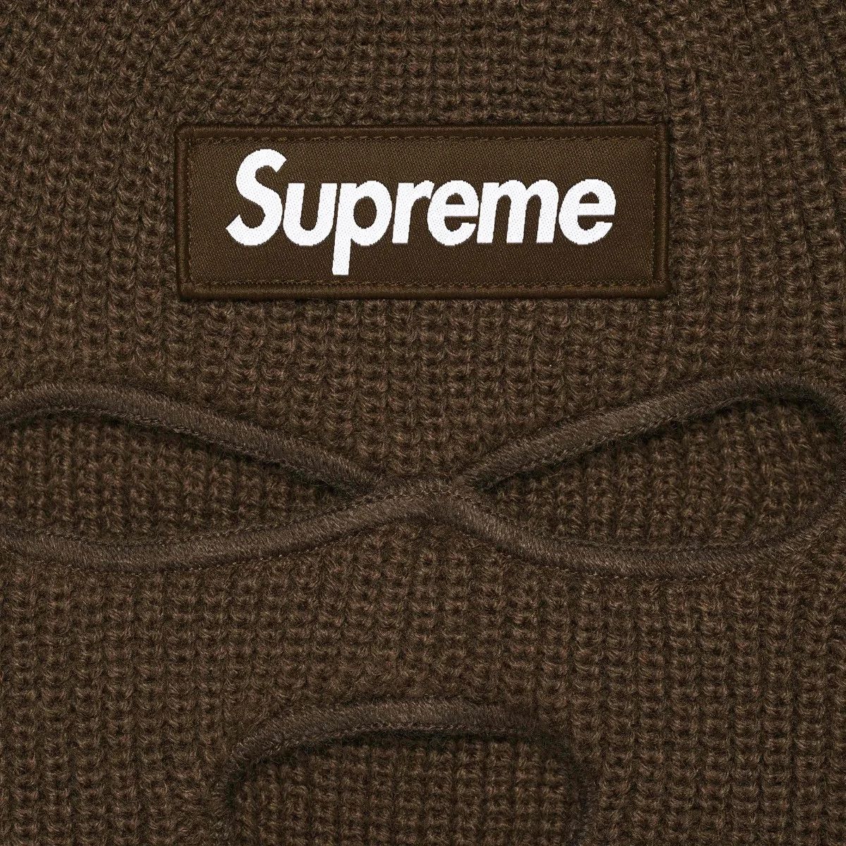 New Era × Supreme Supreme New Era Box Logo Balaclava Brown Size ONE SIZE - 2 Thumbnail