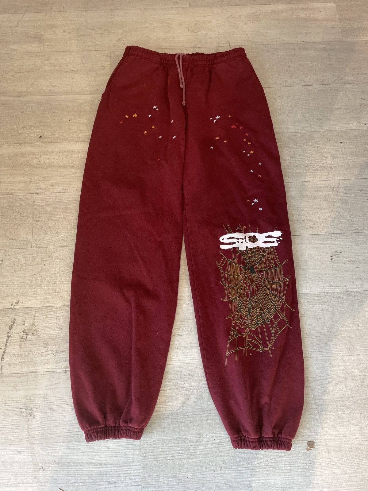 Sp5der Spider Burgundy Sweatpants XL Size US 36 / EU 52 - 1 Thumbnail