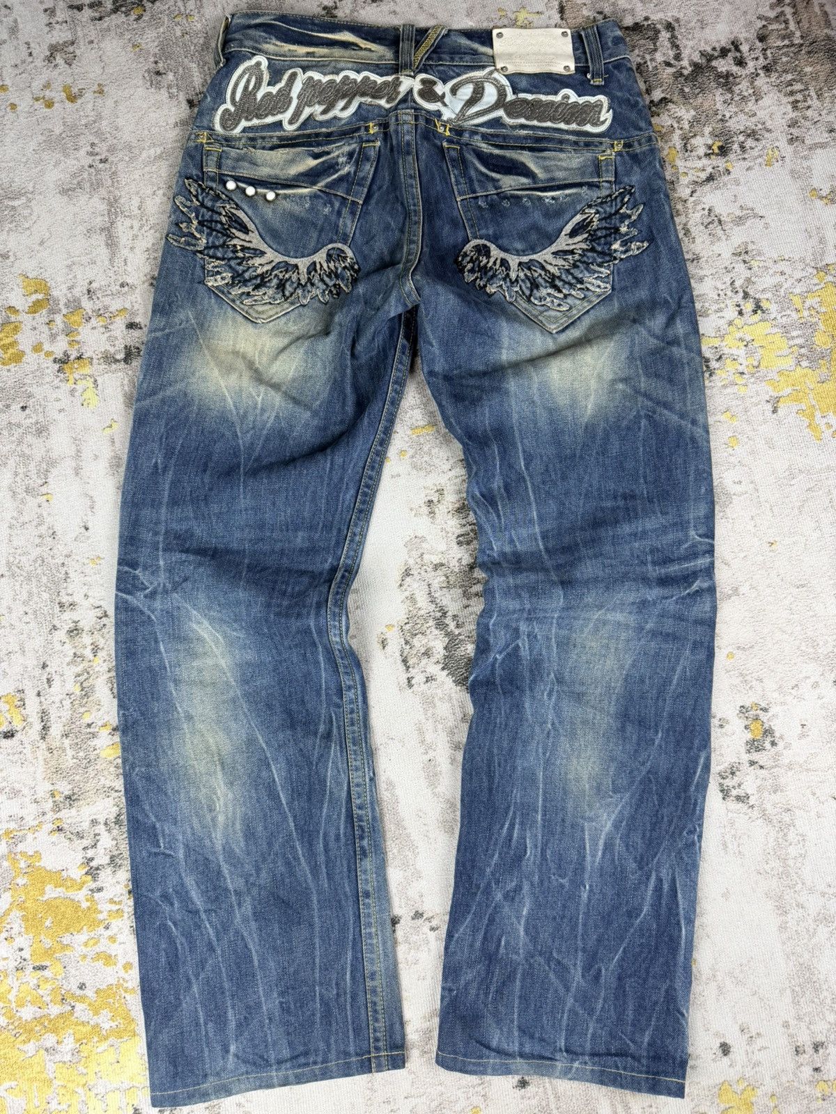 Tornado Mart Vintage 90s Red Pepper Mudwash Jeans Size US 31 - 1 Thumbnail
