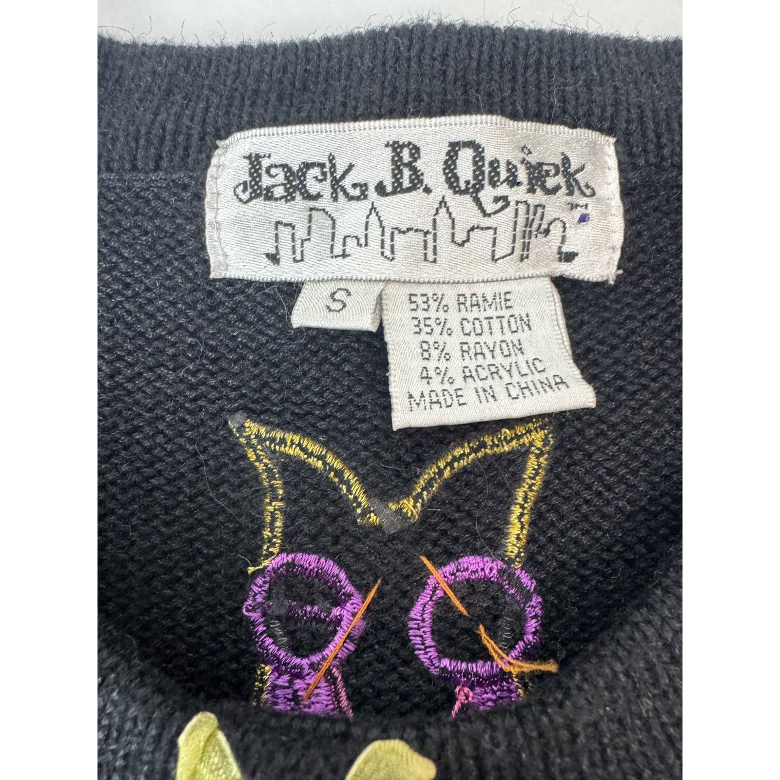 Other Vintage JACK B QUICK Owl Cardigan Beaded Sweater Sz S Size S / US 4 / IT 40 - 7 Thumbnail