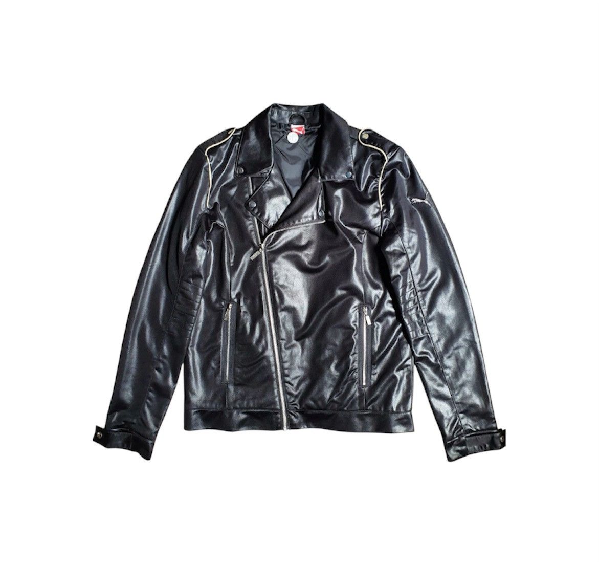 Puma Puma Bikers Leather Jacket Size US L / EU 52-54 / 3 - 1 Thumbnail