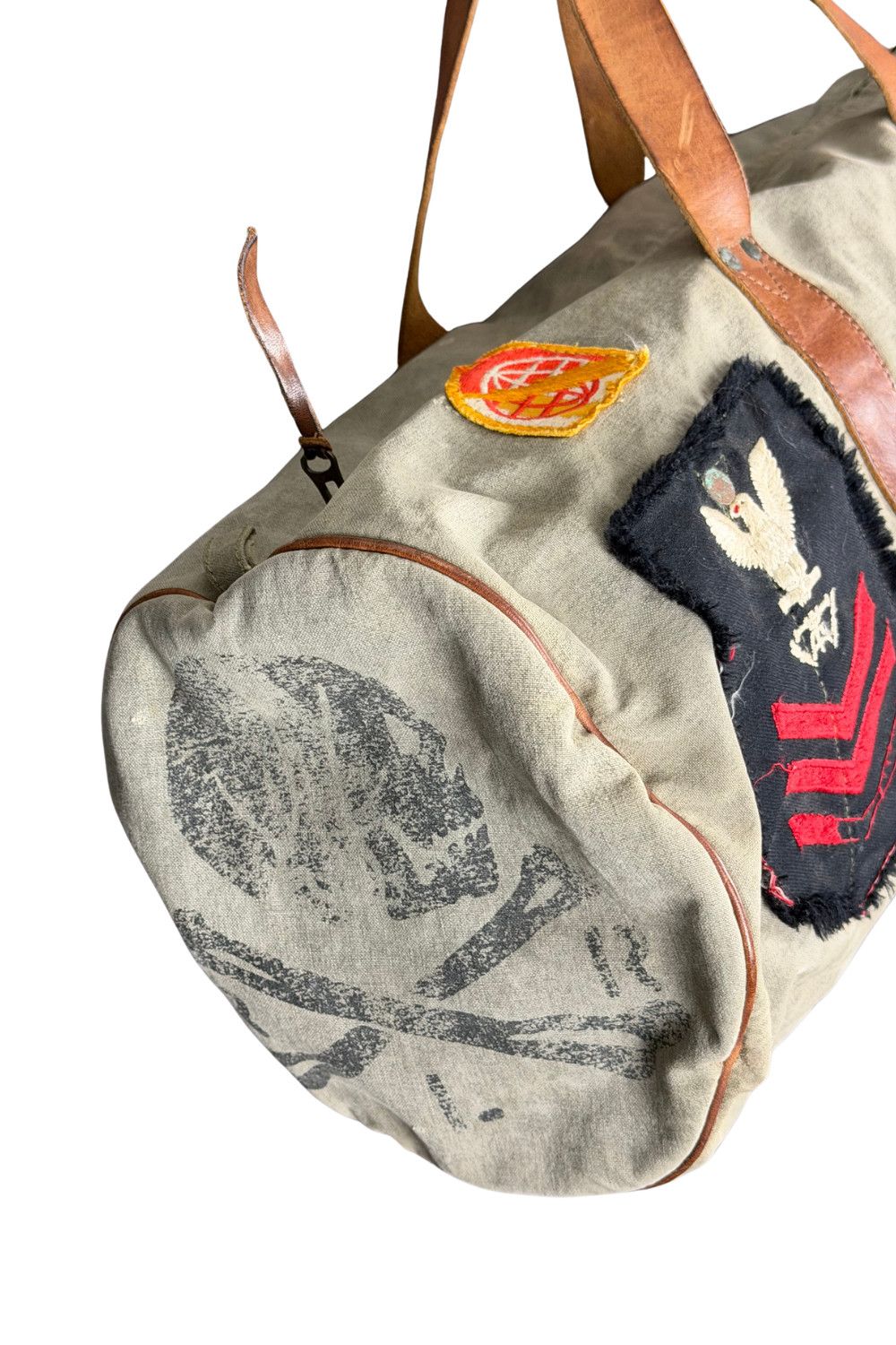 RRL Double RL Handmade Italy Military Patch Canvas Leather image 10