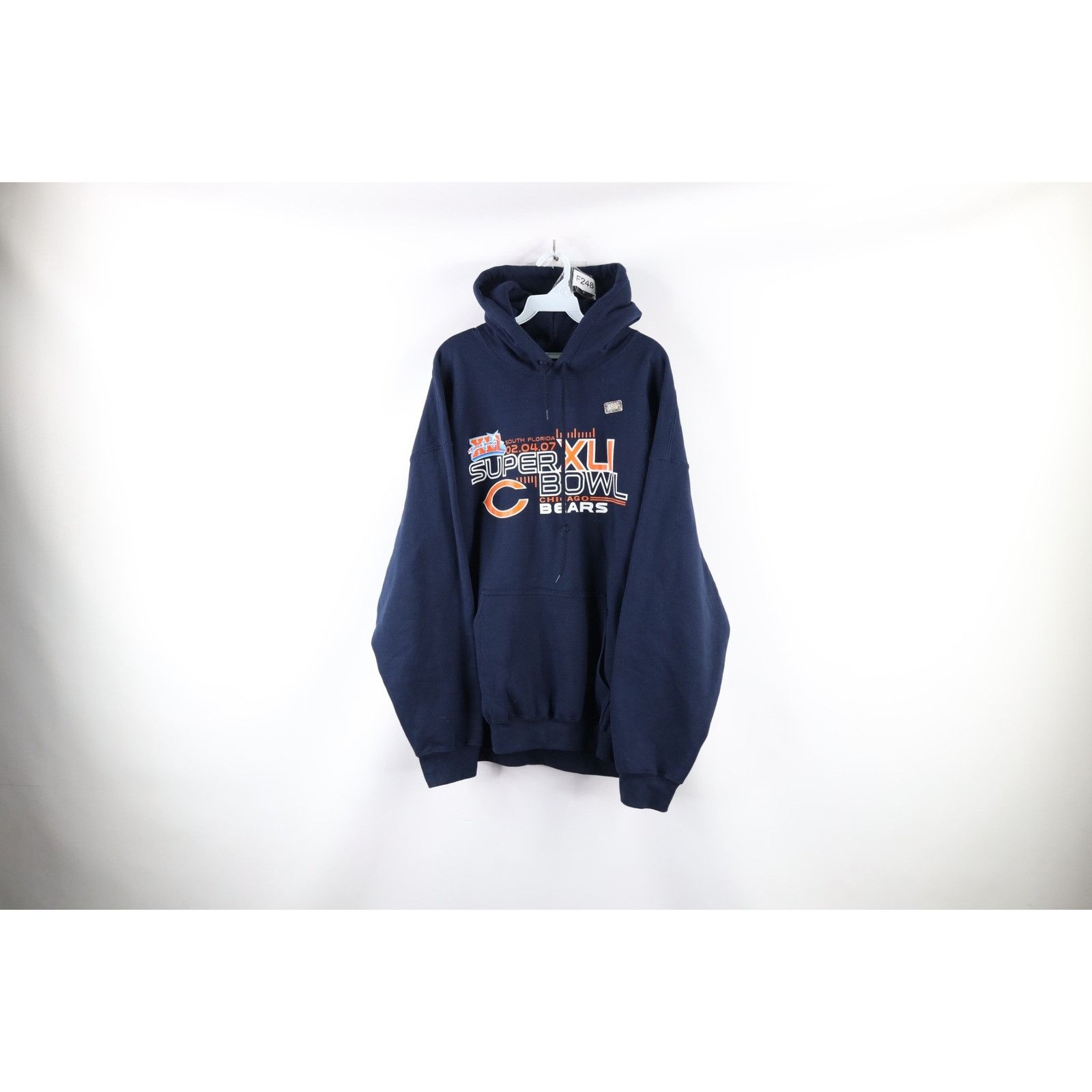 Vintage NOS Vintage Heavyweight Chicago Bears Football Hoodie Size US XL / EU 56 / 4 - 1 Thumbnail