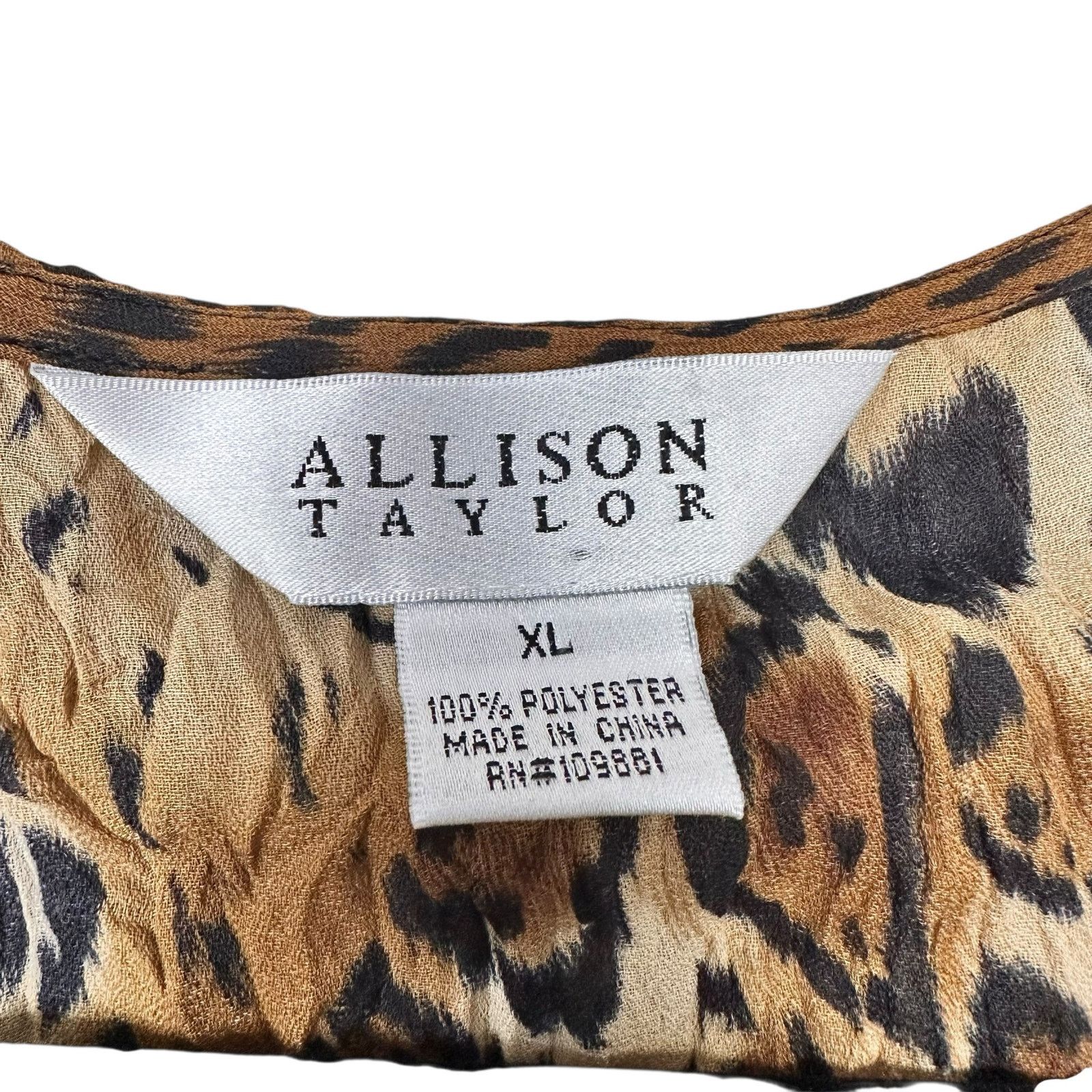 Other Allison Taylor Y2K Going Out Ruffle Tops Leopard Brown XL Size XL / US 12-14 / IT 48-50 - 5 Thumbnail