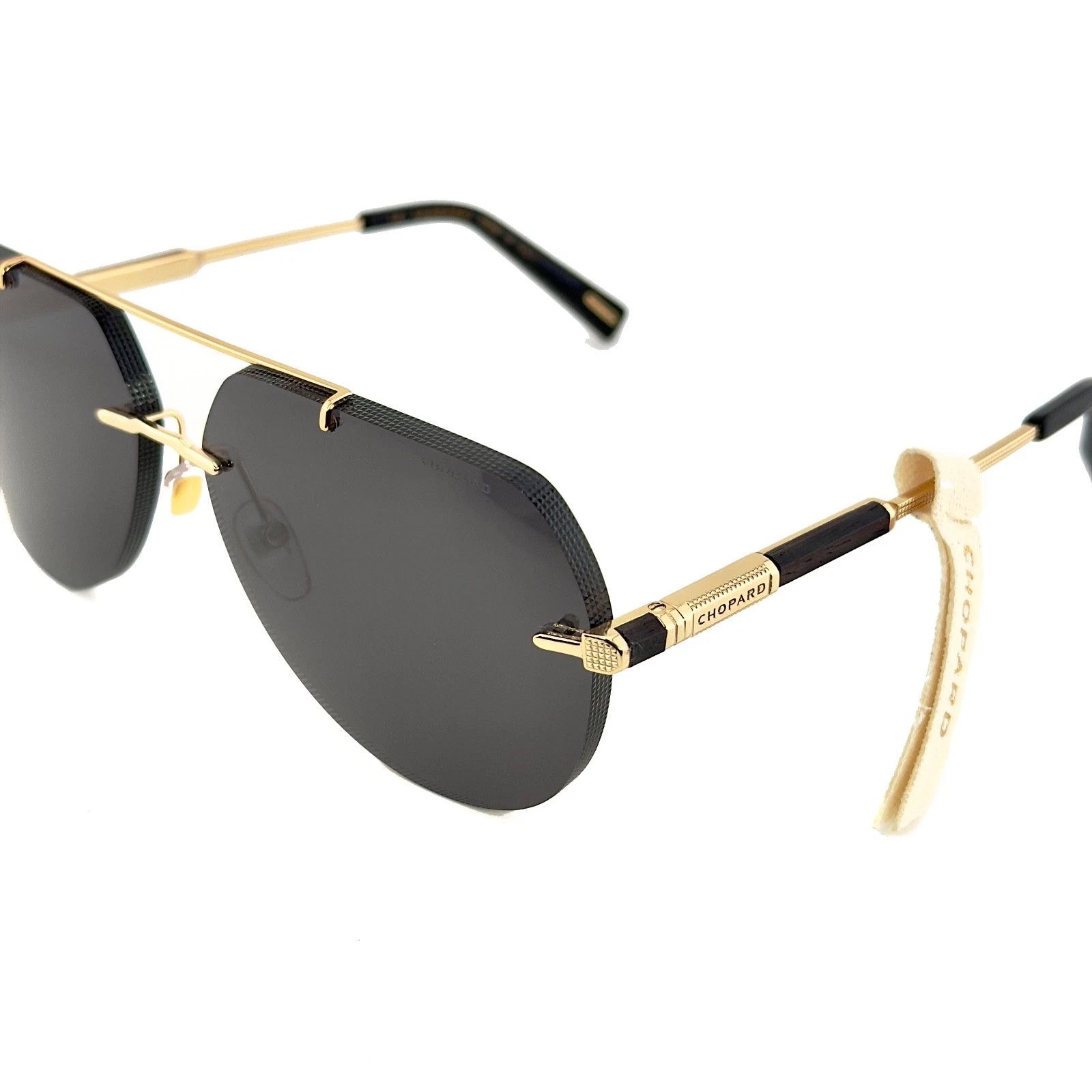 Chopard CHOPARD L.U.C. G37 Aviator SCHG37 Unisex Rimless Sunglass Size ONE SIZE - 6 Thumbnail