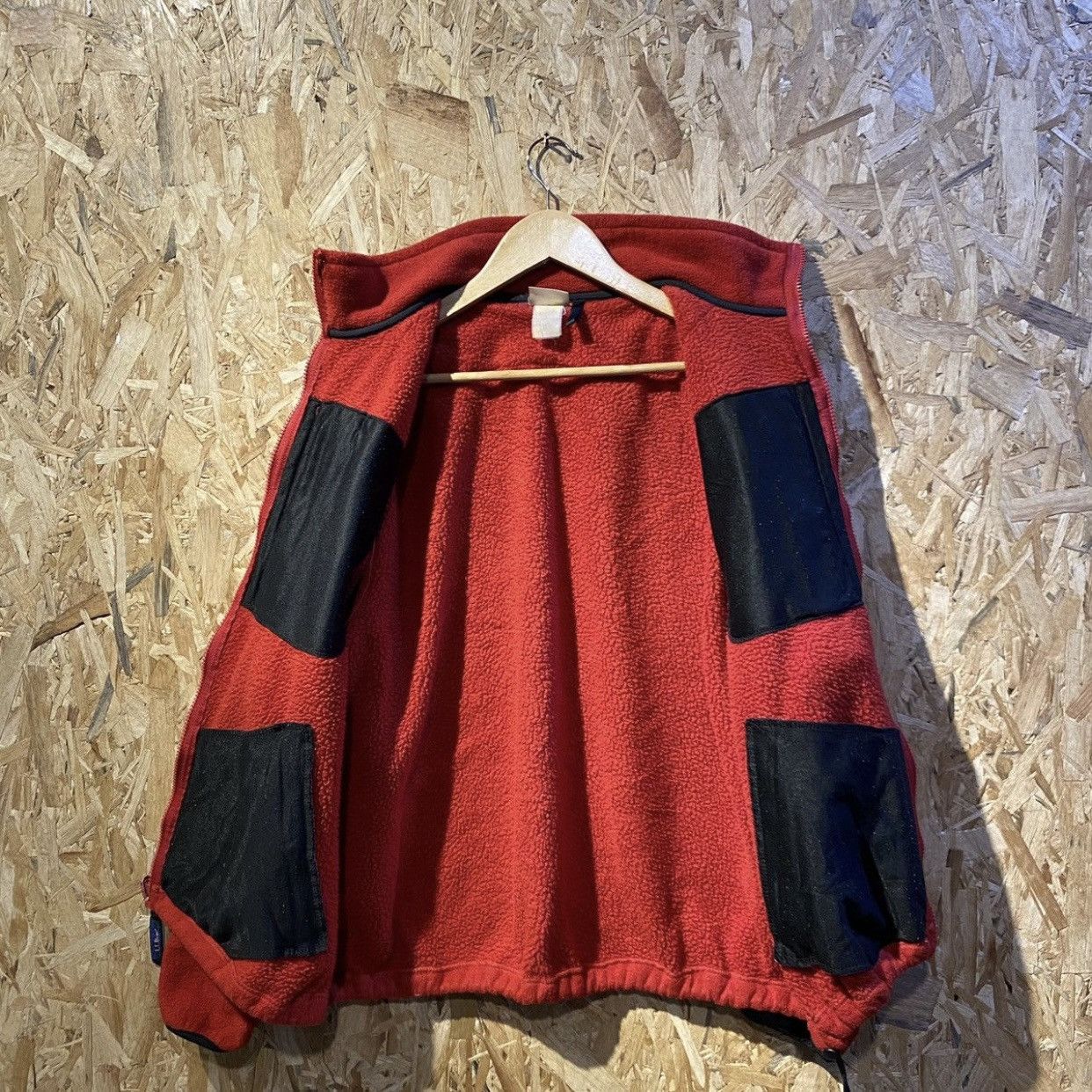 L.L. Bean × Vintage Vintage LL Bean Technical Outdoor Fleece Men's Large Red Size US L / EU 52-54 / 3 - 3 Thumbnail