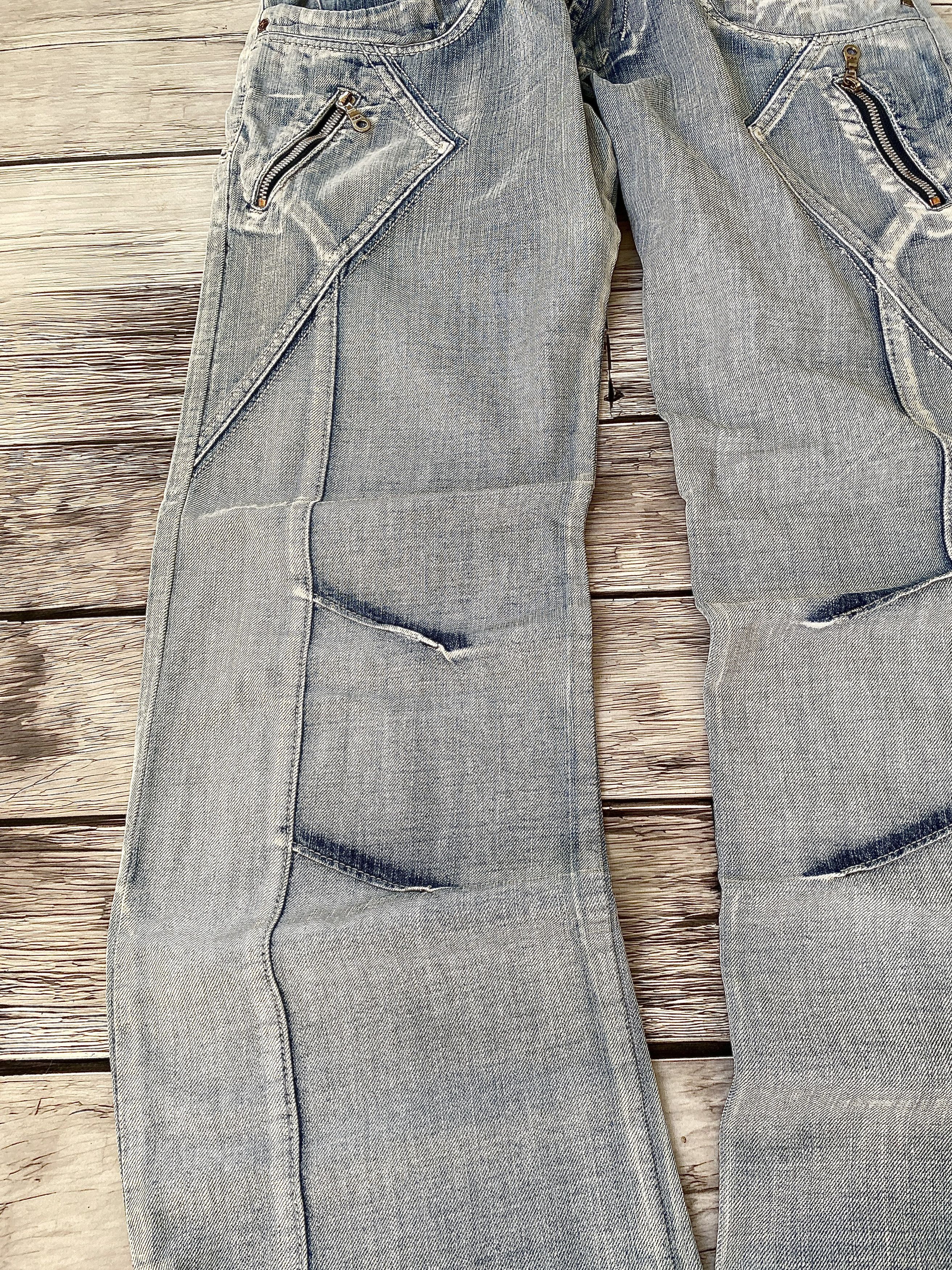 JNCO × Japanese Brand Vintage Baggy Rap sk8 Jnco Style Washed Jeans y2k Size US 32 / EU 48 - 4 Thumbnail