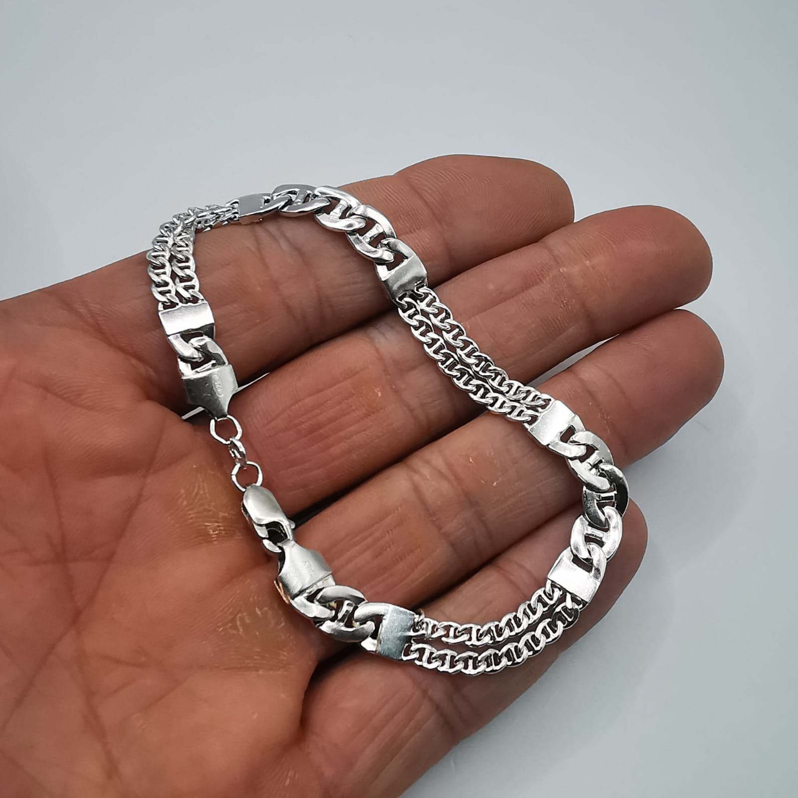 Sterling Silver Vintage Bracelet Jewelry,925 Sterling Silver 11,89g Size ONE SIZE - 5 Thumbnail