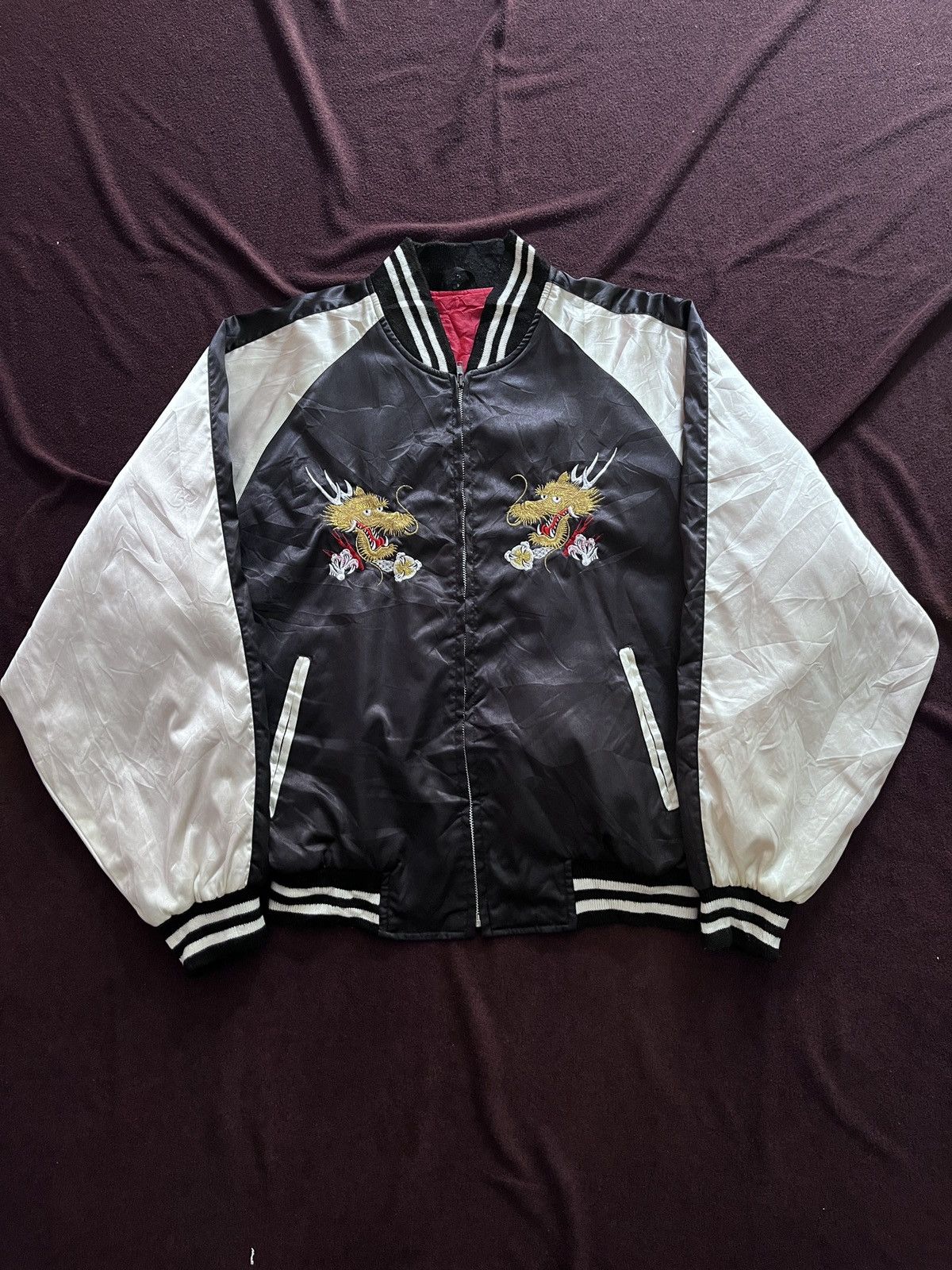 Japanese Brand JAPANESE SUKAJAN DRAGON JACKET 1990 Size US L / EU 52-54 / 3 - 1 Thumbnail