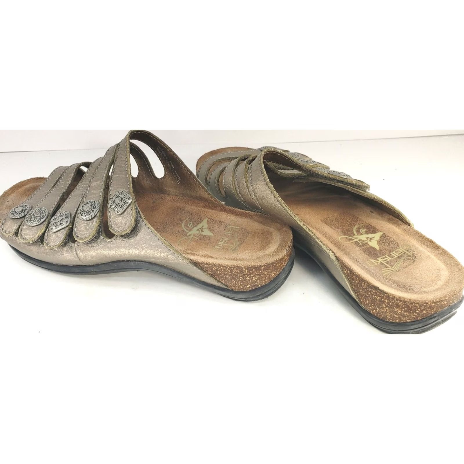 Dansko Dansko Janie Bronze 5-Strap Slip-on Slide Sandals Women's Size 5.5-6M 36E Bronze Sandal Slip On Casual Comfort Womens Shoes Size US 5.5 / IT 35.5 - 4 Thumbnail