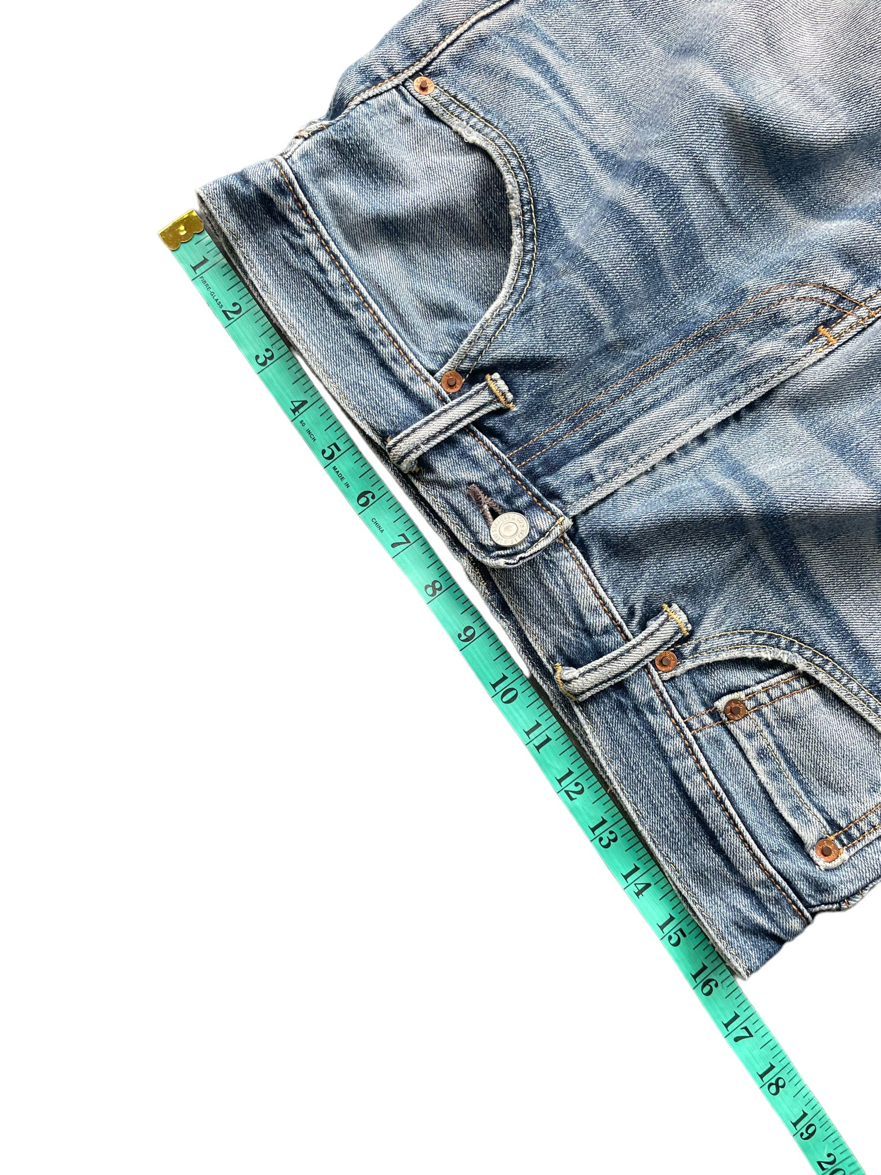 Levi's Levis 505 e Distresed Denim Size US 33 - 7 Thumbnail