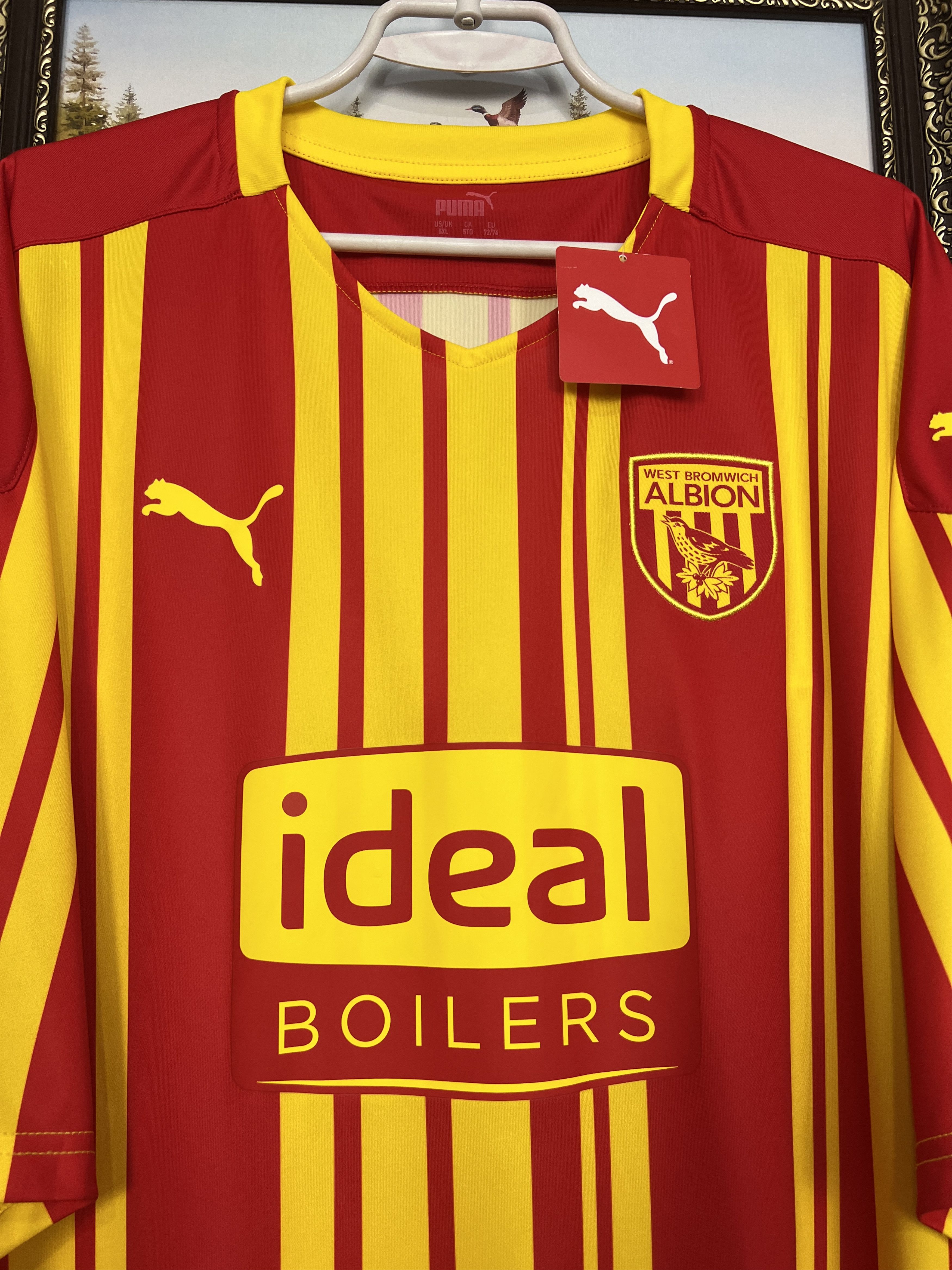 Puma West Bromwich Albion football shirt Soccer Jersey Trikot 5XL Size US XXL / EU 58 / 5 - 3 Thumbnail