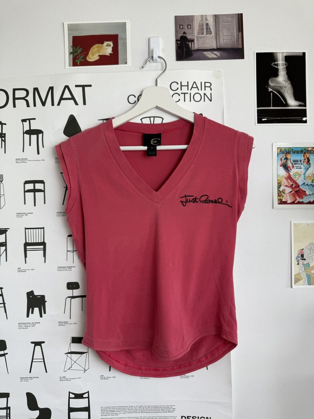Just Cavalli Vintage y2k Just Cavalli cropped sleeveless top S avantgarde Size S / US 4 / IT 40 - 1 Thumbnail
