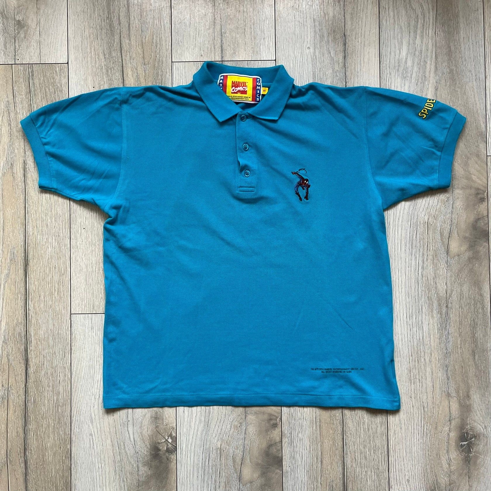 Marvel Comics Marvel Comics Spider-Man 1994 Blue Embroidered Polo Size US S / EU 44-46 / 1 - 1 Thumbnail
