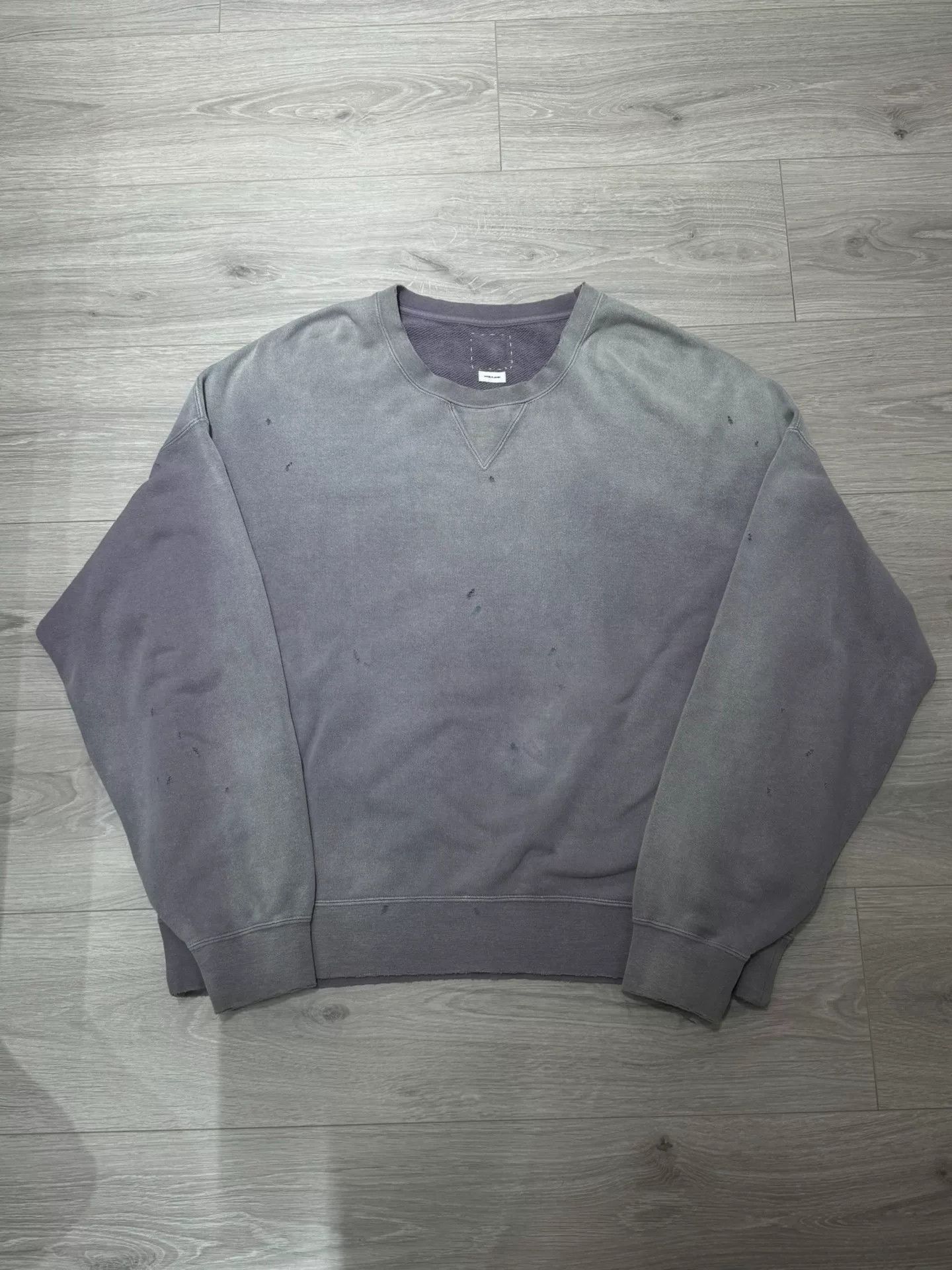 Visvim navy dyed oversized sweatshirt with details Size US M / EU 48-50 / 2 - 1 Thumbnail