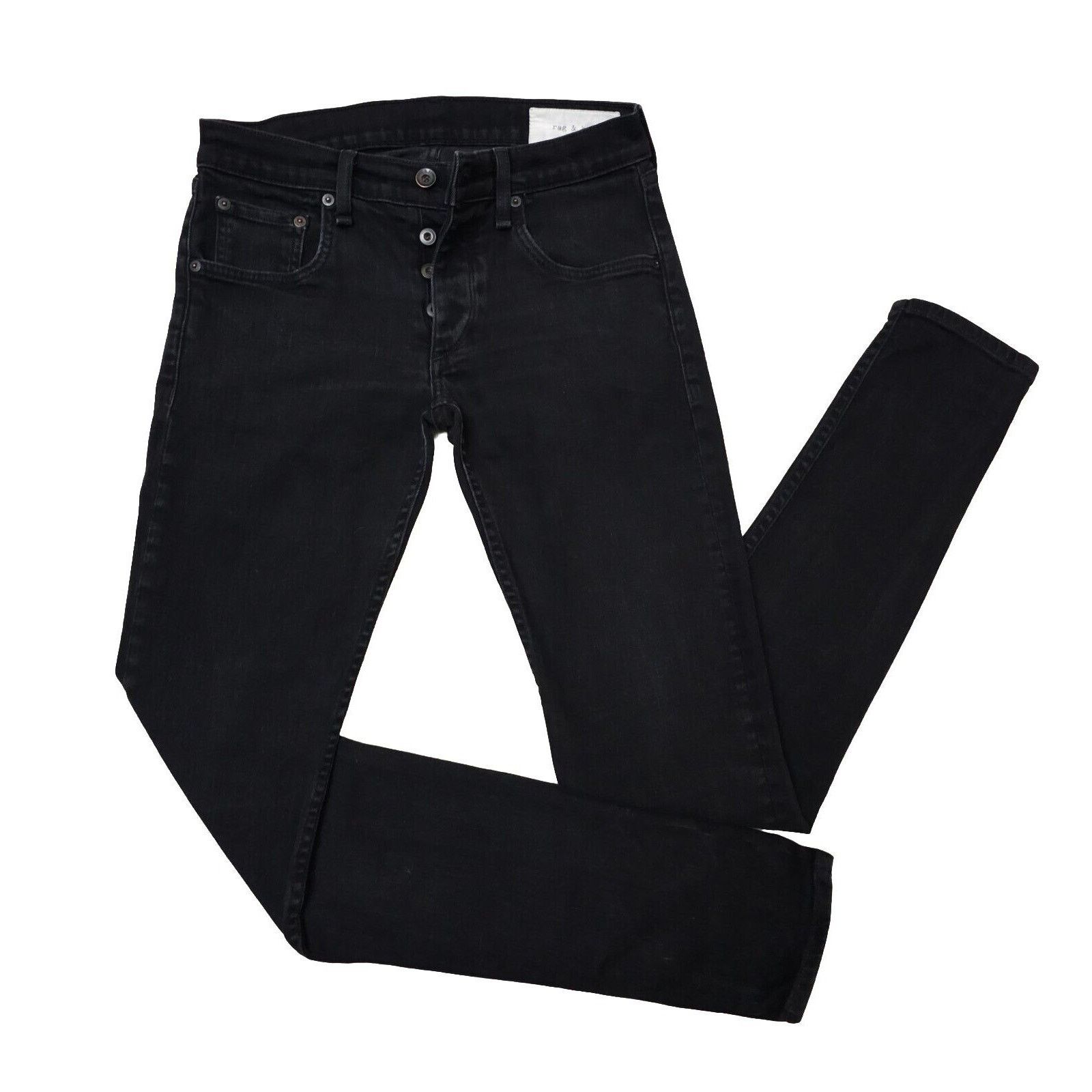 Rag & Bone Rag & Bone Mens Fit 1 Extra Slim Button Fly Jeans 30×33 Size US 30 / EU 46 - 5 Thumbnail