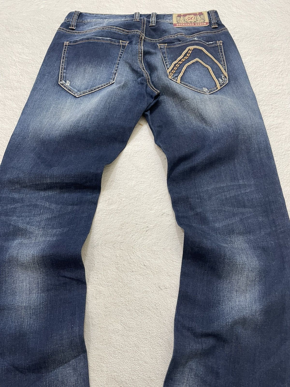 Japanese Brand 2000s Buckaro Mudwash Distressed Y2K Japan Brand Embroidered Size US 29 - 7 Thumbnail