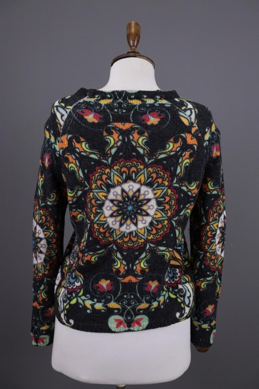 Designer Princess Goes Hollywood Gray Floral Sweater Size 36 / M Size M / US 6-8 / IT 42-44 - 11 Thumbnail