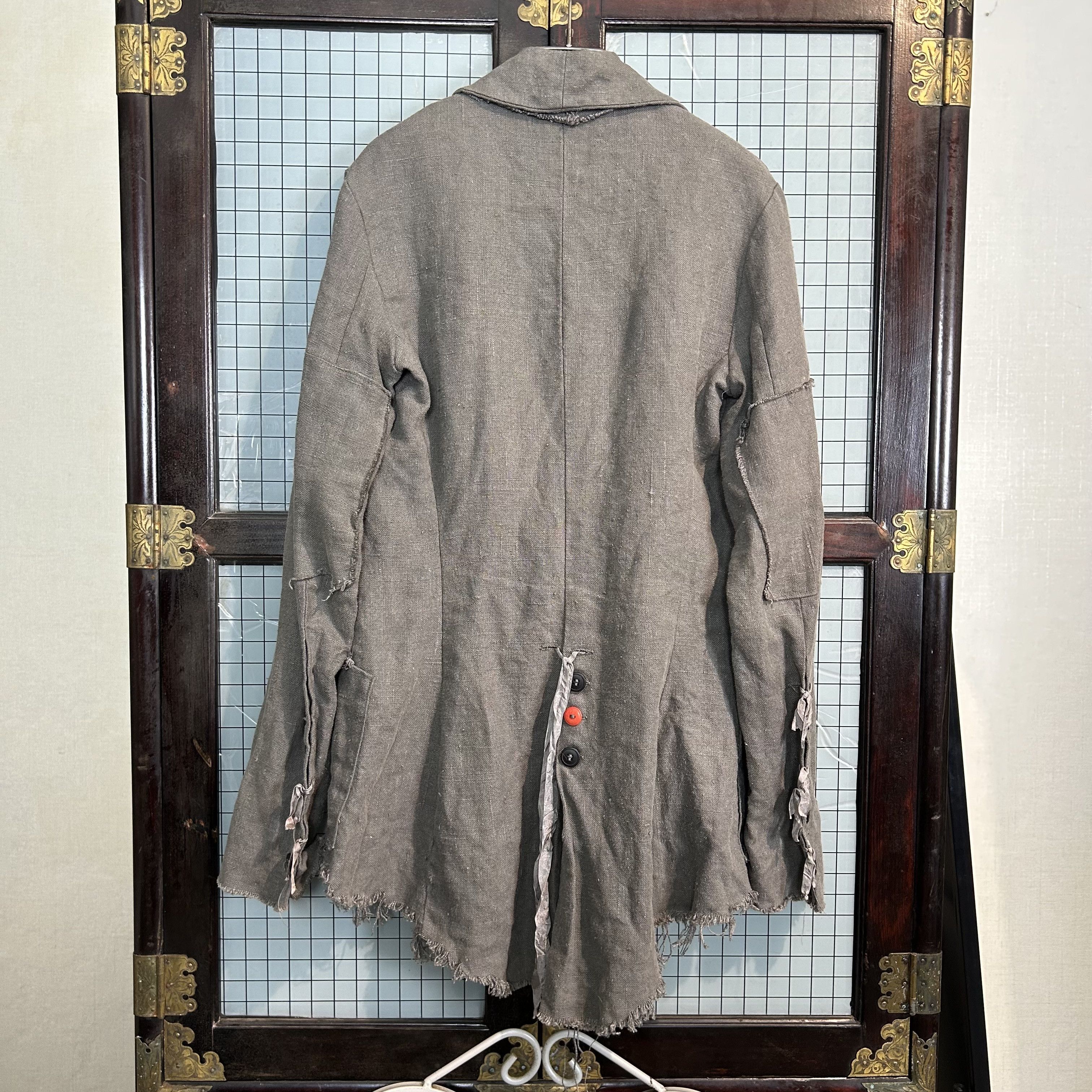 greg lauren linen jacket