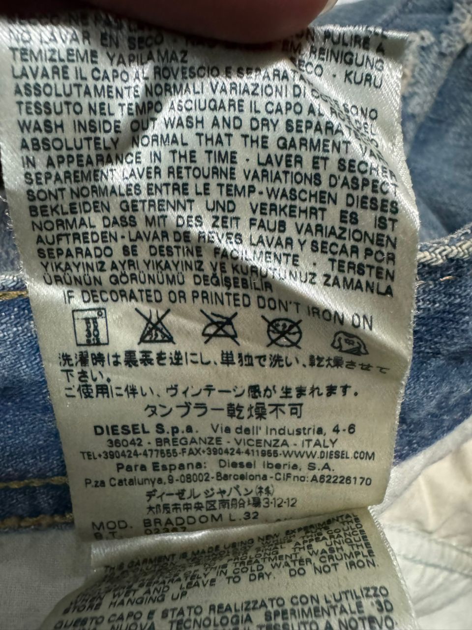 Diesel Diesel Industry Brandom Regular Slim-Carrot Rust Mud-Wash Size US 29 - 18 Thumbnail