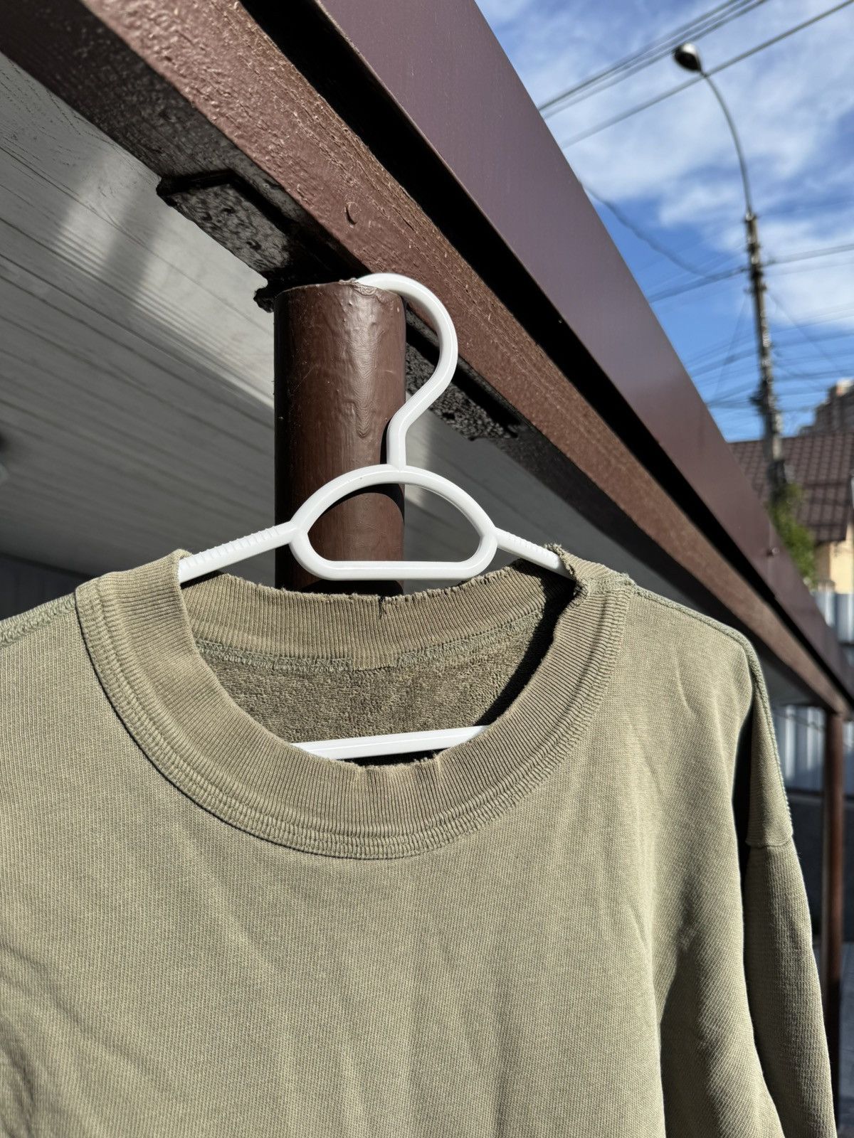 Other Balenciaga Type Blank Army Sweatshirt Size US L / EU 52-54 / 3 - 3 Thumbnail