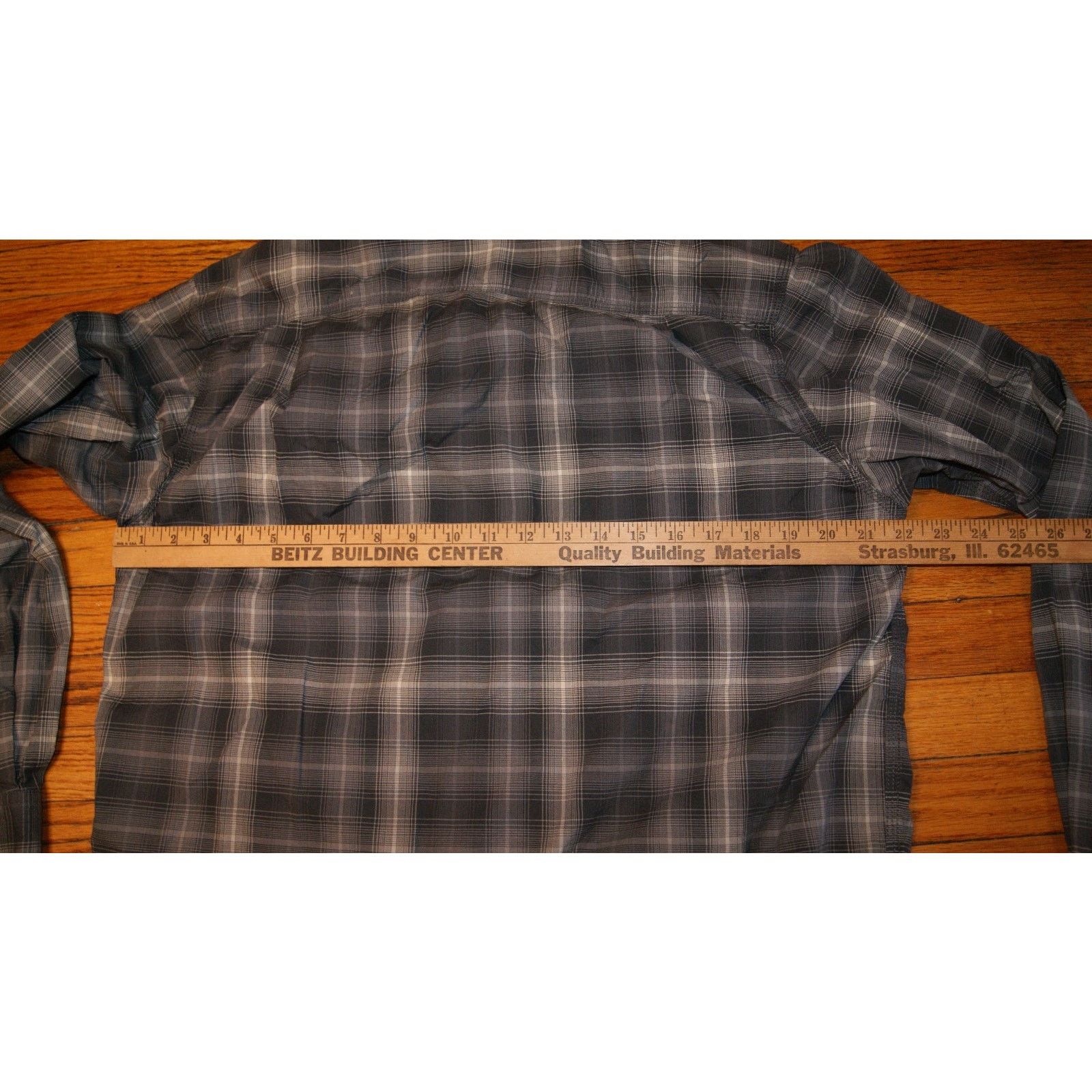 Carhartt Carhartt Western Plaid Shirt Pearl Snap Gray Mens Medium Size US M / EU 48-50 / 2 - 7 Thumbnail