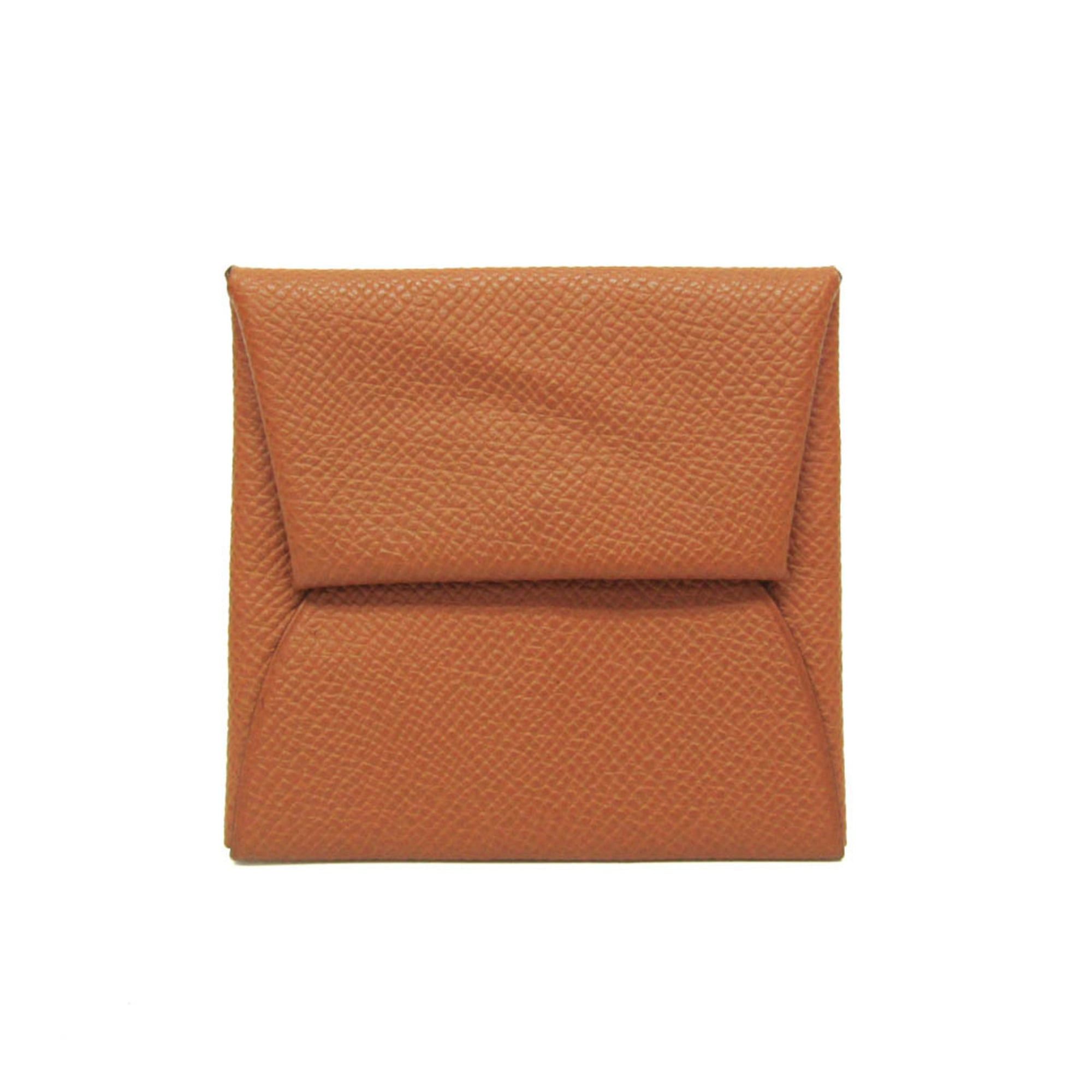 Hermes Hermes Bastia Women's Epsom Leather Coin Purse/coin Case Brown Size ONE SIZE - 1 Thumbnail