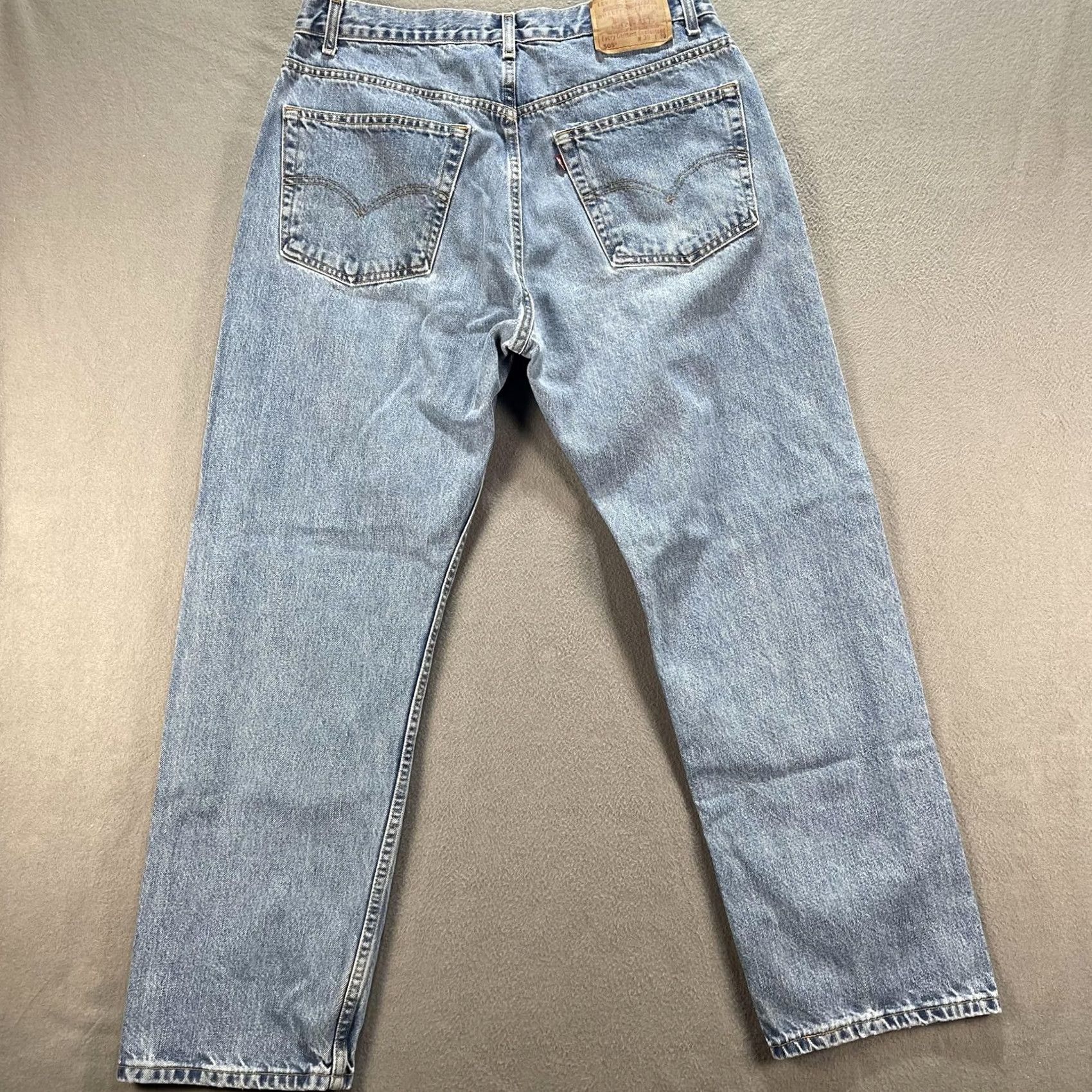 Levi's VINTAGE Levi's 505 Jeans Mens 38x30 Blue Regular Fit Straight Leg Denim Pants Size US 38 / EU 54 - 2 Thumbnail
